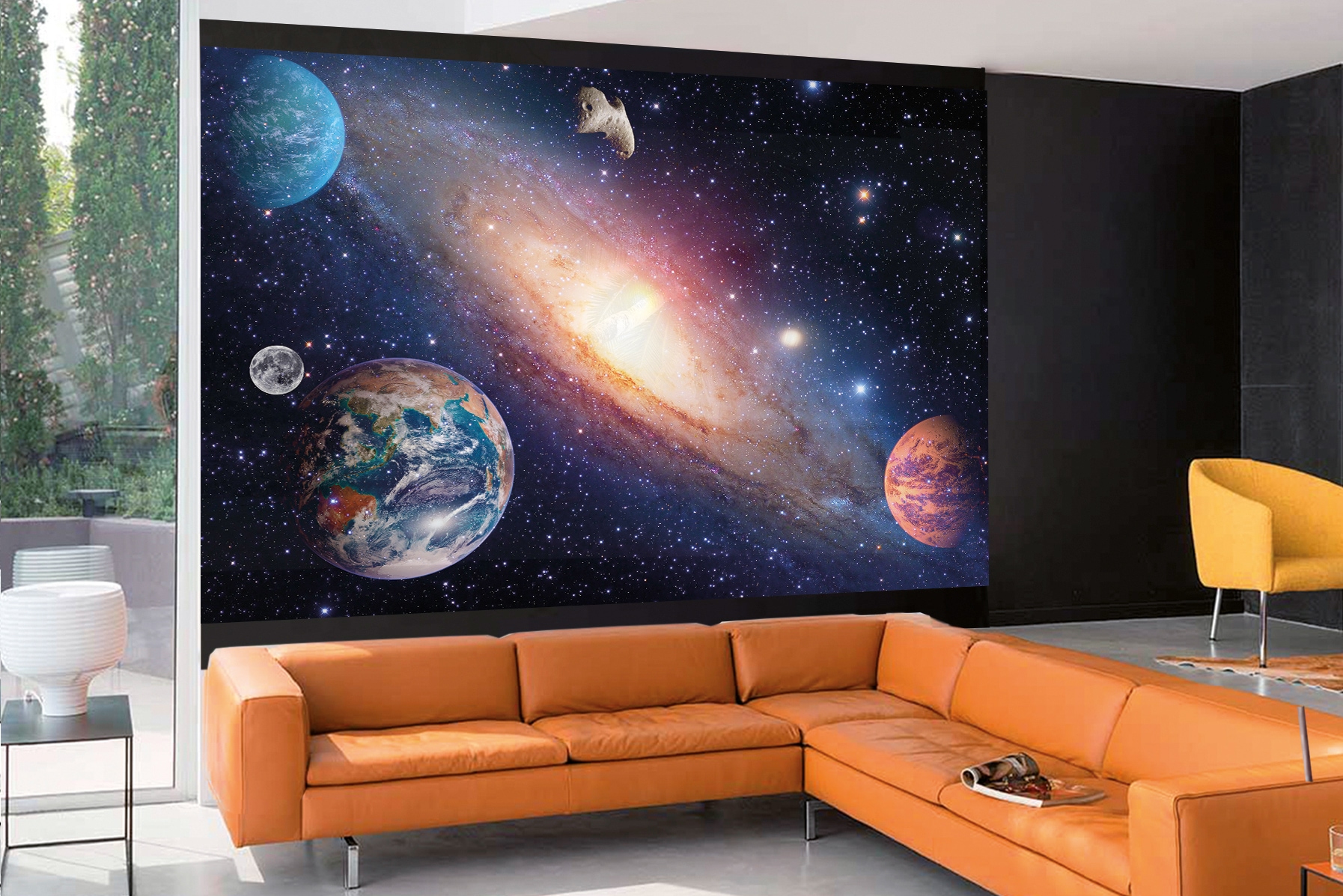 Papermoon Fototapete Solar System matt Vlies 250 x 180 cm 5 Bahnen