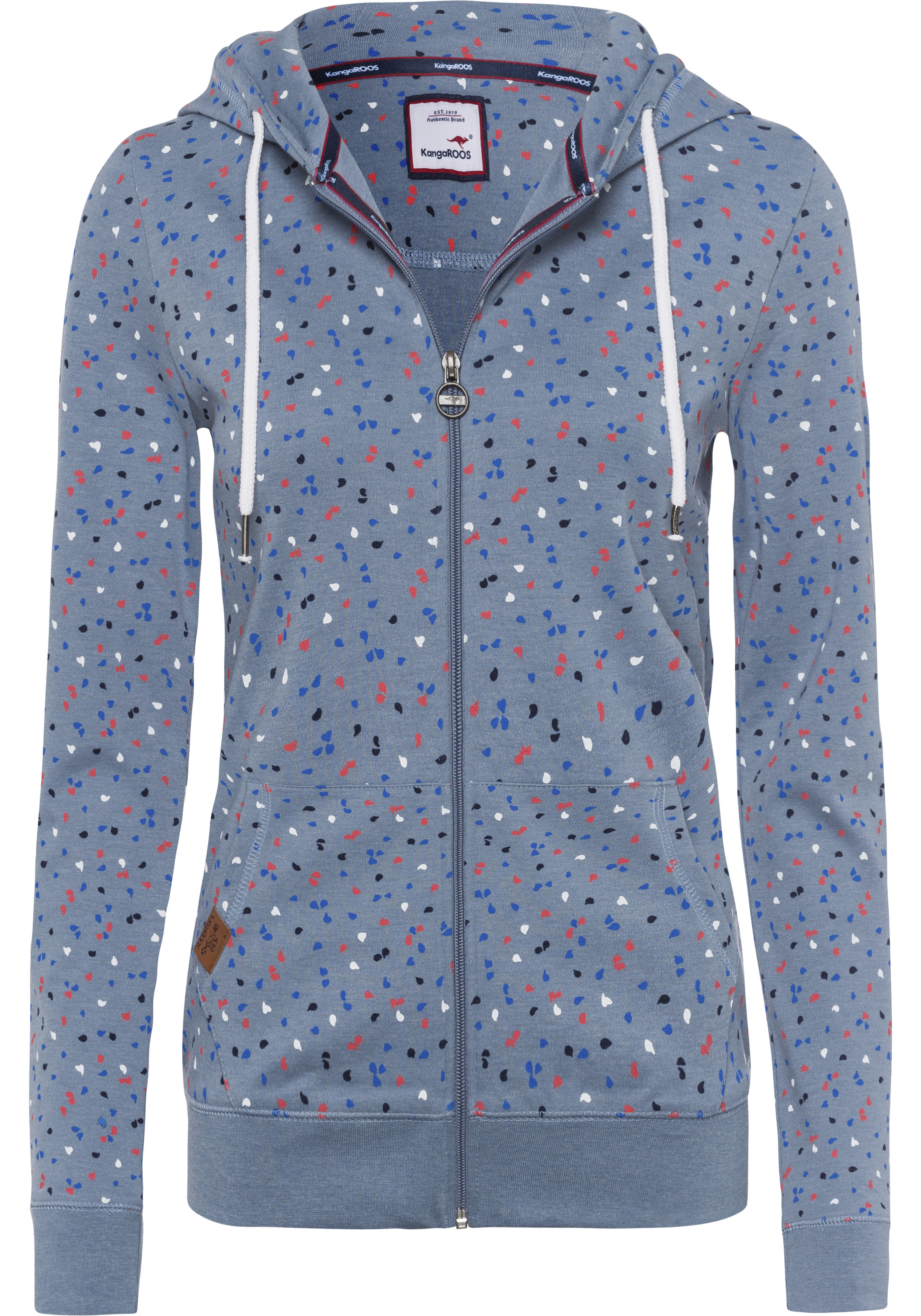 KangaROOS Kapuzensweatjacke mit sportlichem Minimal-Print Damen Sweatjacken