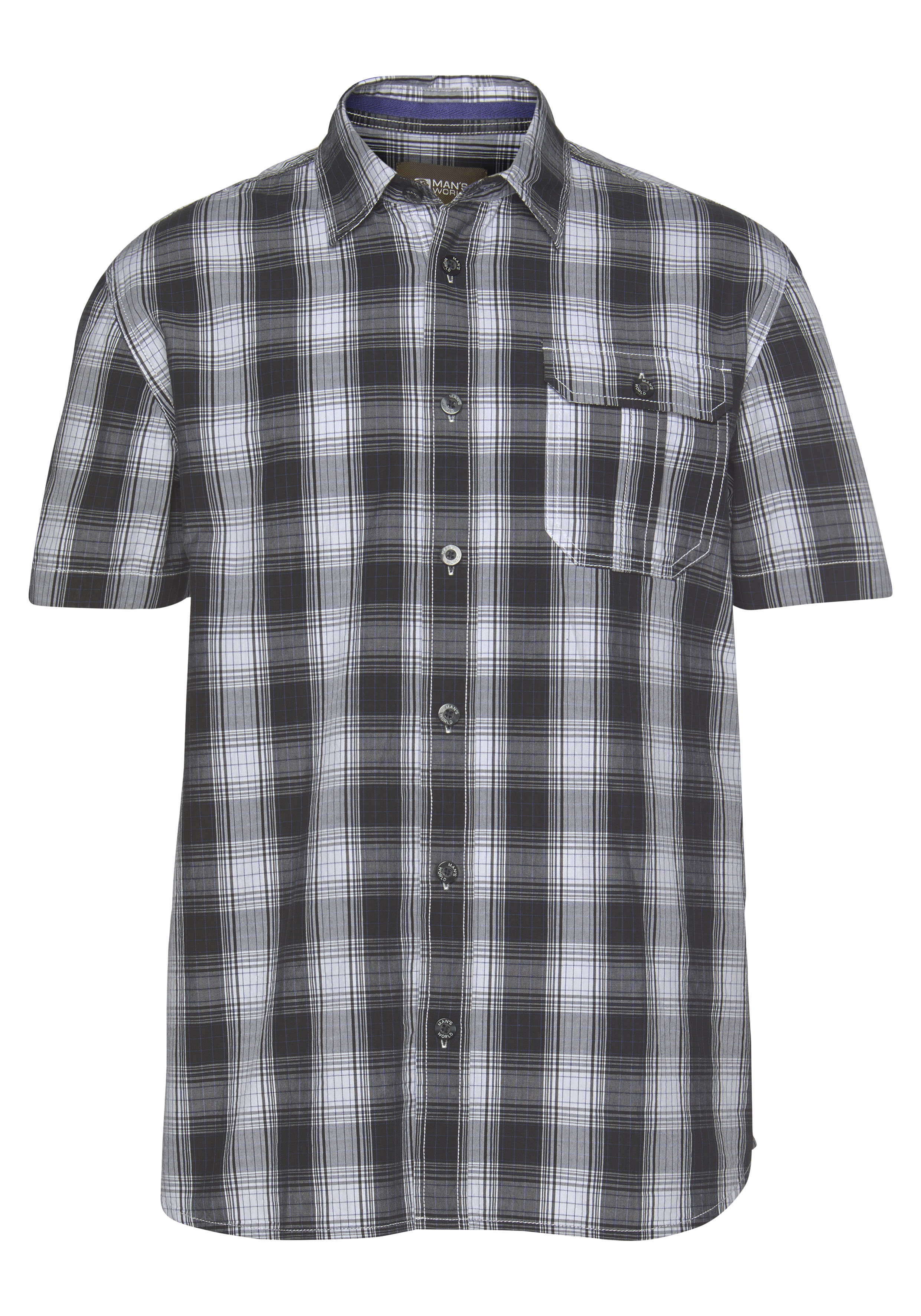 Hemden Herren Kurzarm Man/'s World Kurzarmhemd Set, 2 tlg., mit T-Shirt
