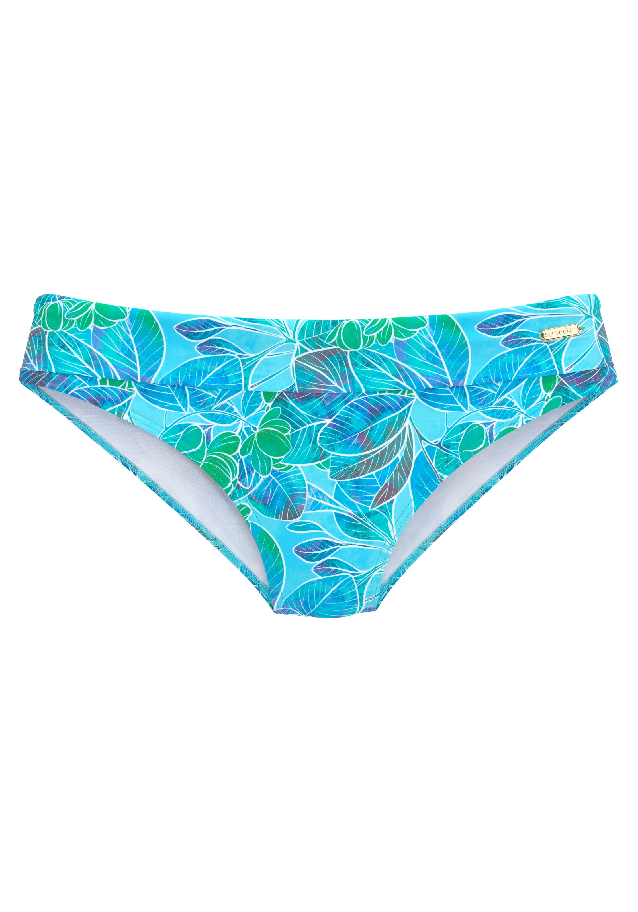 Sunseeker Bikini Hose Lapa Mit Umschlagbund Und Tropischem Print