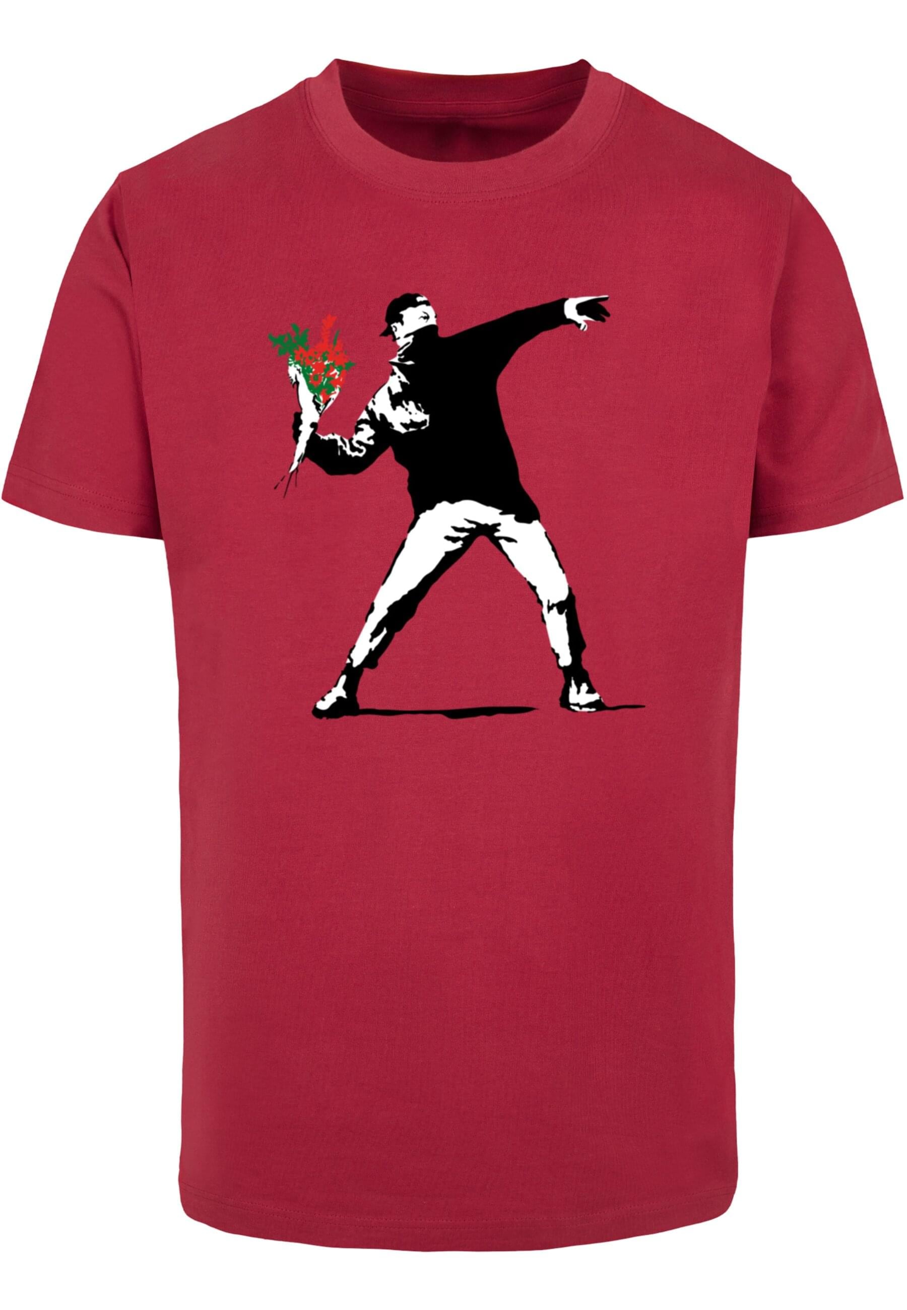 Merchcode T-Shirt "Merchcode Banksy - Love Is In The Air T-Shirt", 1 Stk. günstig online kaufen