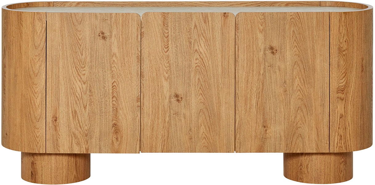 Jahnke Sideboard "CIRCO SB 160", (1 St.), Sideboard, 3-türig, gerundetes De günstig online kaufen
