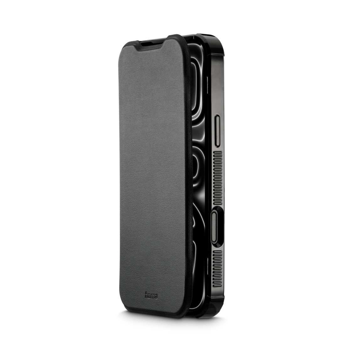 Hama Smartphone-Mappe »Handytasche für iPhone 17 Pro Max/18 Pro Max (stoßfest, für MagSafe)« Sturzsicher, kratzfest, 4H, Wireless-Charging-kompatibel