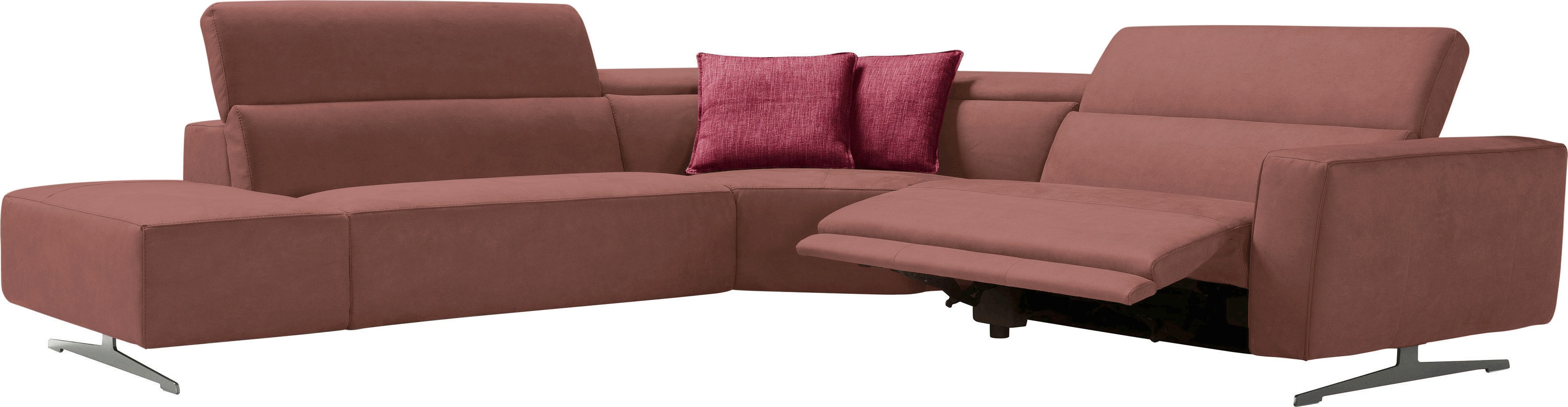 Thumbnail - Egoitaliano Ecksofa "Stefanie-e, Designsofa der Extraklasse, bequem mit hohem Sitzkomfort" mit Relaxfunktion und verstel...