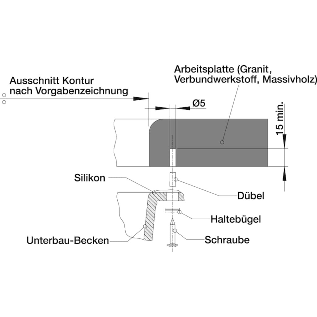 Blanco Granitspüle »SUBLINE 500-U«