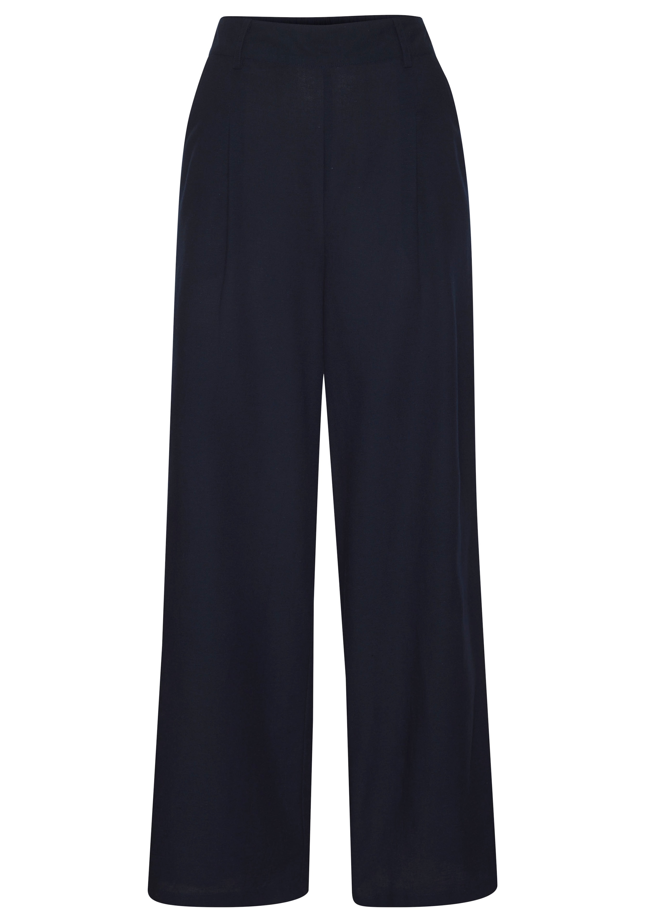 LASCANA Palazzohose, mit Gürtelschlaufen, Leinenhose, Sommerhose, casual