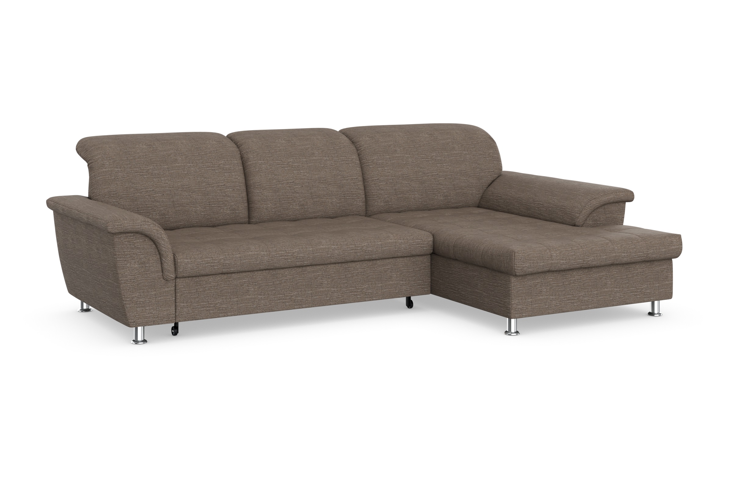 DOMO collection Ecksofa Franzi, wahlweise mit Bettfunktion, Bettkasten und Kopfteilverstellung