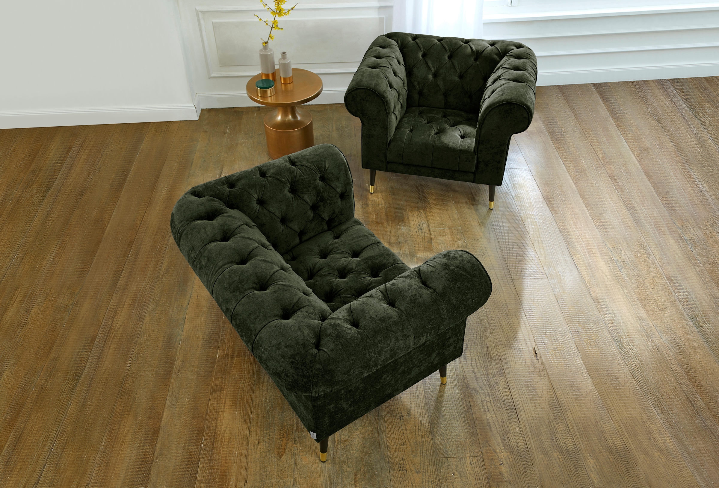 Home affaire Loveseat "Tinnum Loveseat, Chesterfield Sessel" günstig online kaufen