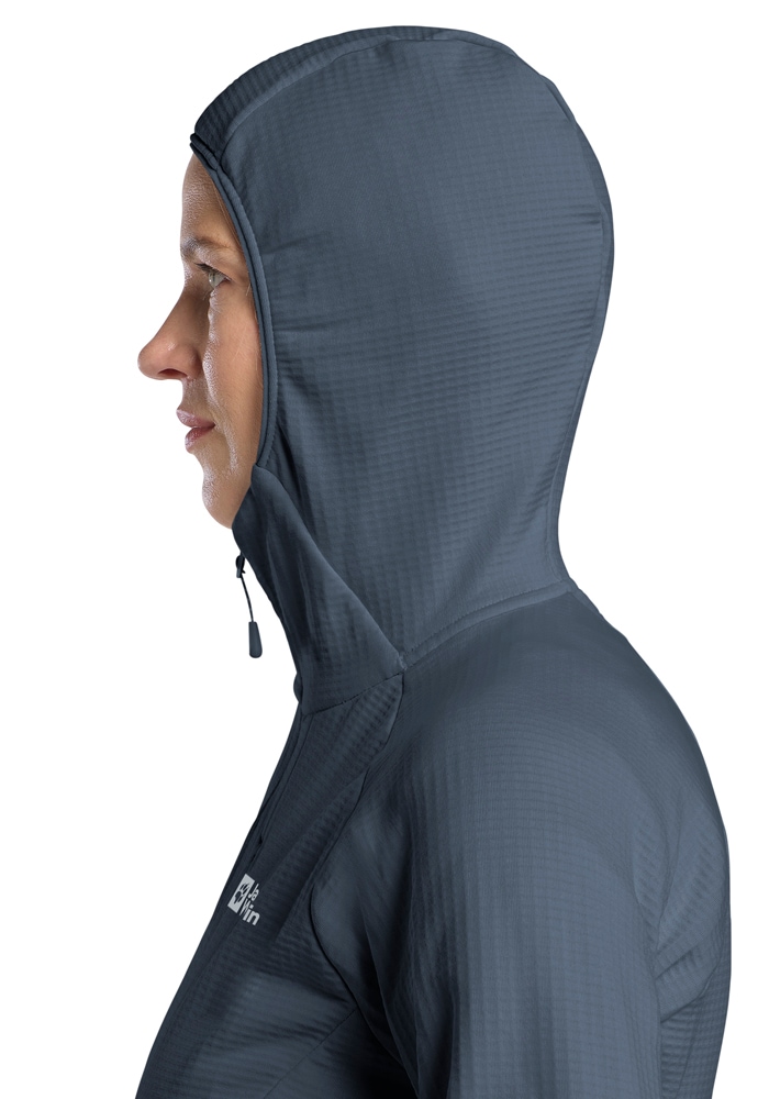 Jack Wolfskin Fleecejacke »KOLBENBERG HOODED FZ W«, mit Kapuze
