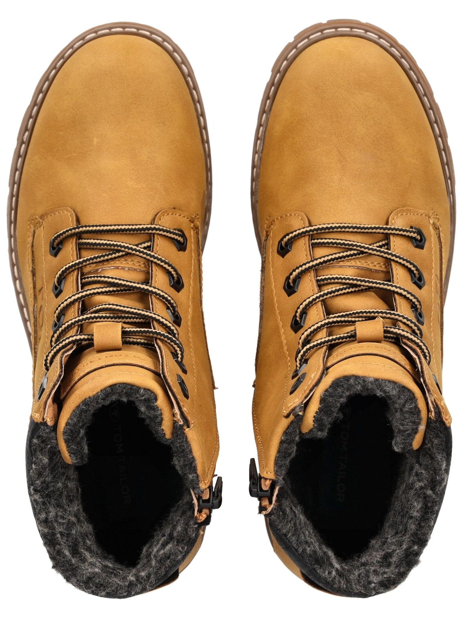 TOM TAILOR Schnürstiefelette »Tom Tailor Stiefelette Lederimitat/Textil«