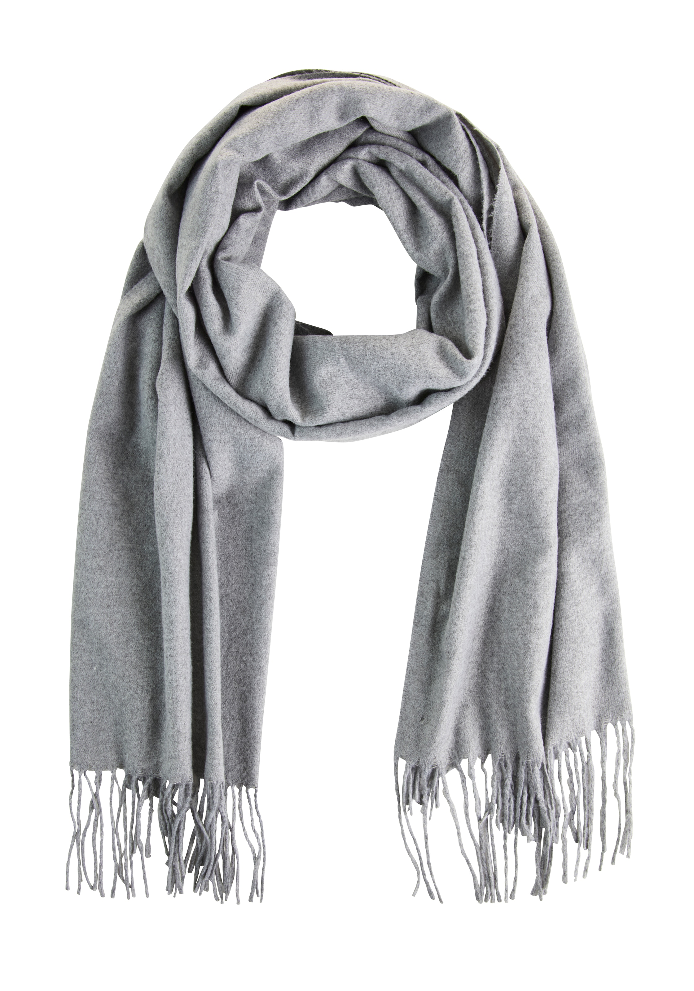 Laura Scott Schal mit modischen Fransen in klassischen Unifarben - NEW