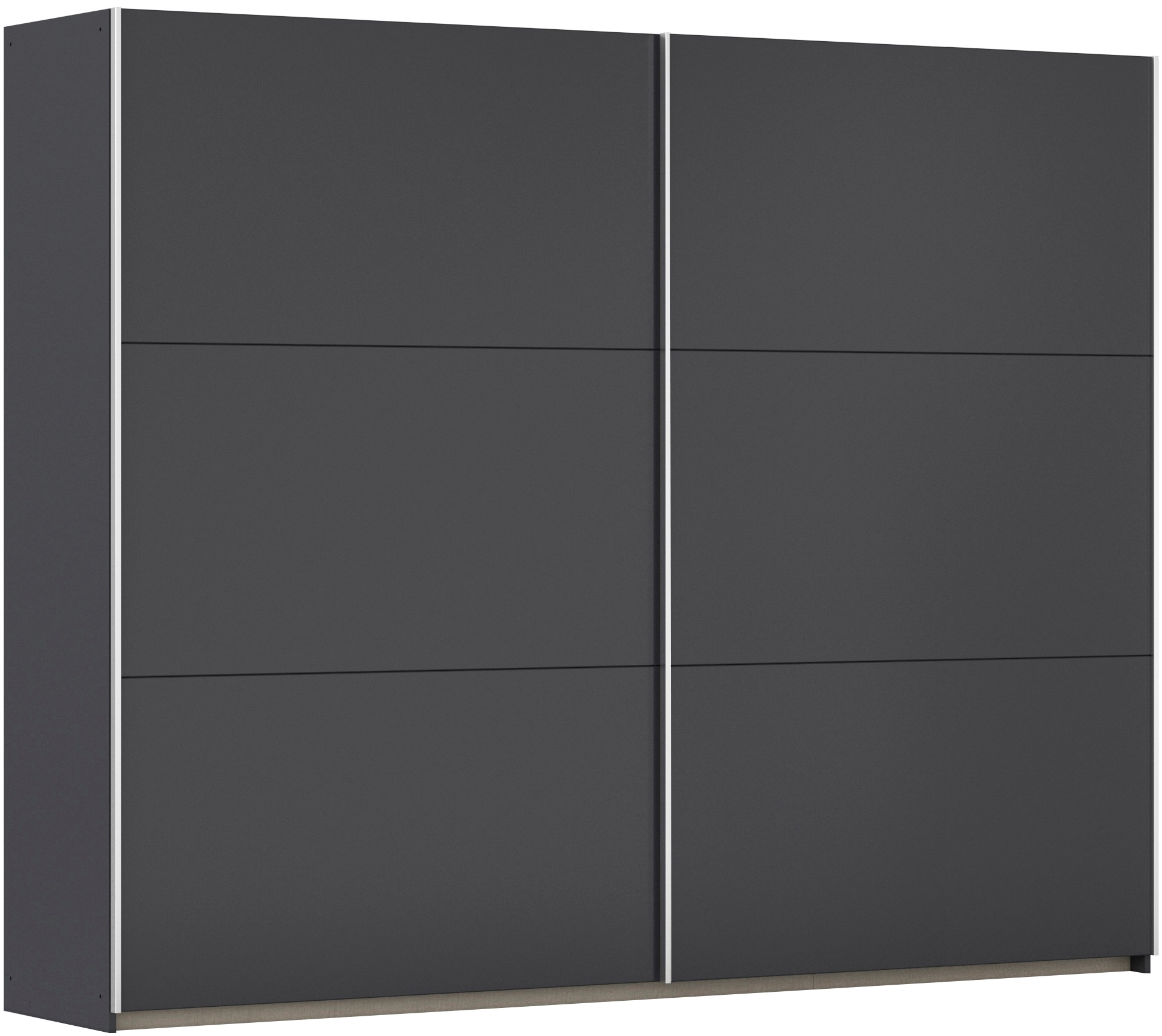 rauch Schwebetürenschrank "Kleiderschrank Drehtürenschrank Schrank Garderobe KRONACH" in 3 Ausstattungen BASIC/CLASSIC/PREMIUM, Breiten 131/175/218/261 cm, optional ohne, mit 1 oder 2 Spiegel, viel Stauraum MADE IN GERMANY