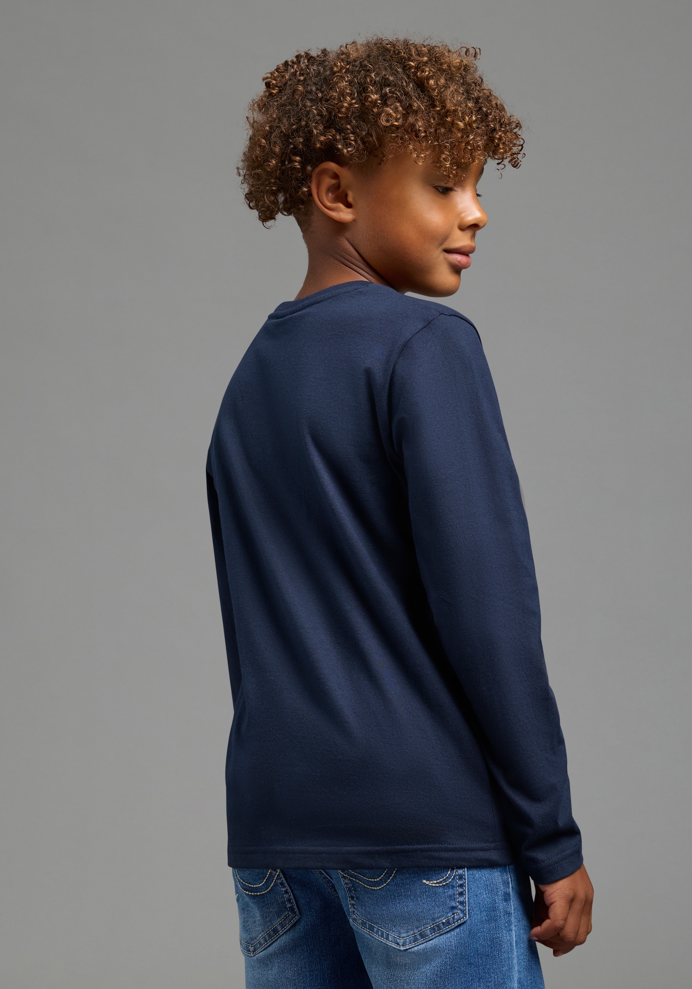 KIDSWORLD Langarmshirt »STAR WARS: MANDALORIAN Shirt, Disney« normale Schnittform, Langarm, Basic-Stil, für Frühling und Herbst