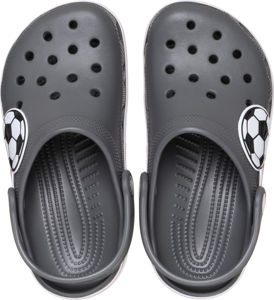 Crocs Clog »Classic Soccer Brand Clog K«, Freizeitschuh, Sandale mit coolem Motiv