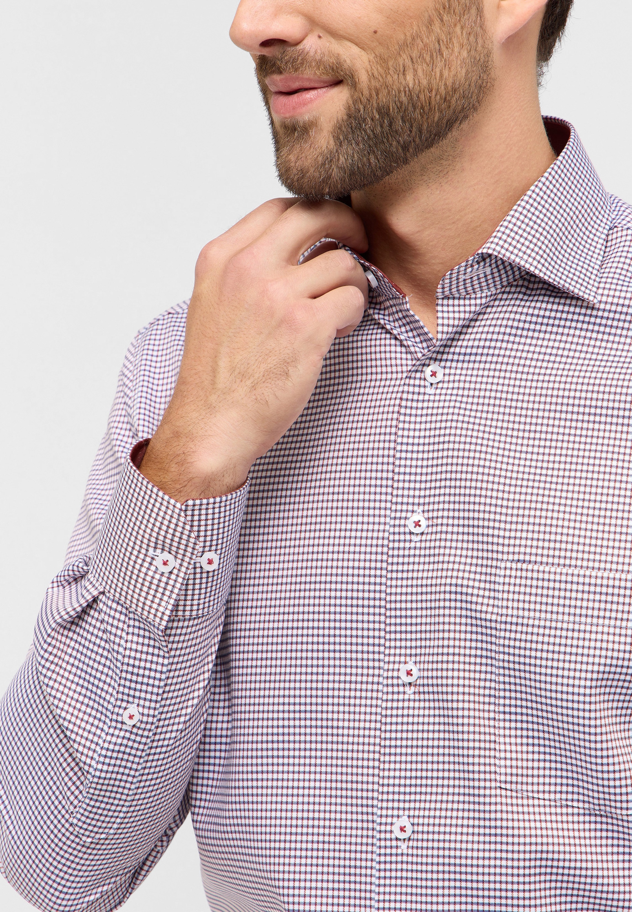 Eterna Langarmhemd »MODERN FIT« NON IRON (bügelfrei)