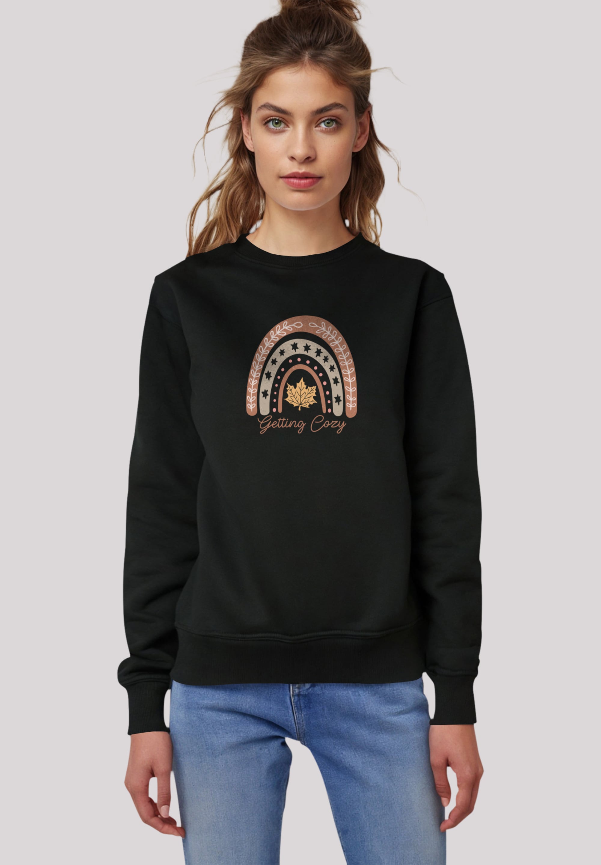 F4NT4STIC Sweatshirt "Getting cozy fall rainbow", Premium Qualität günstig online kaufen