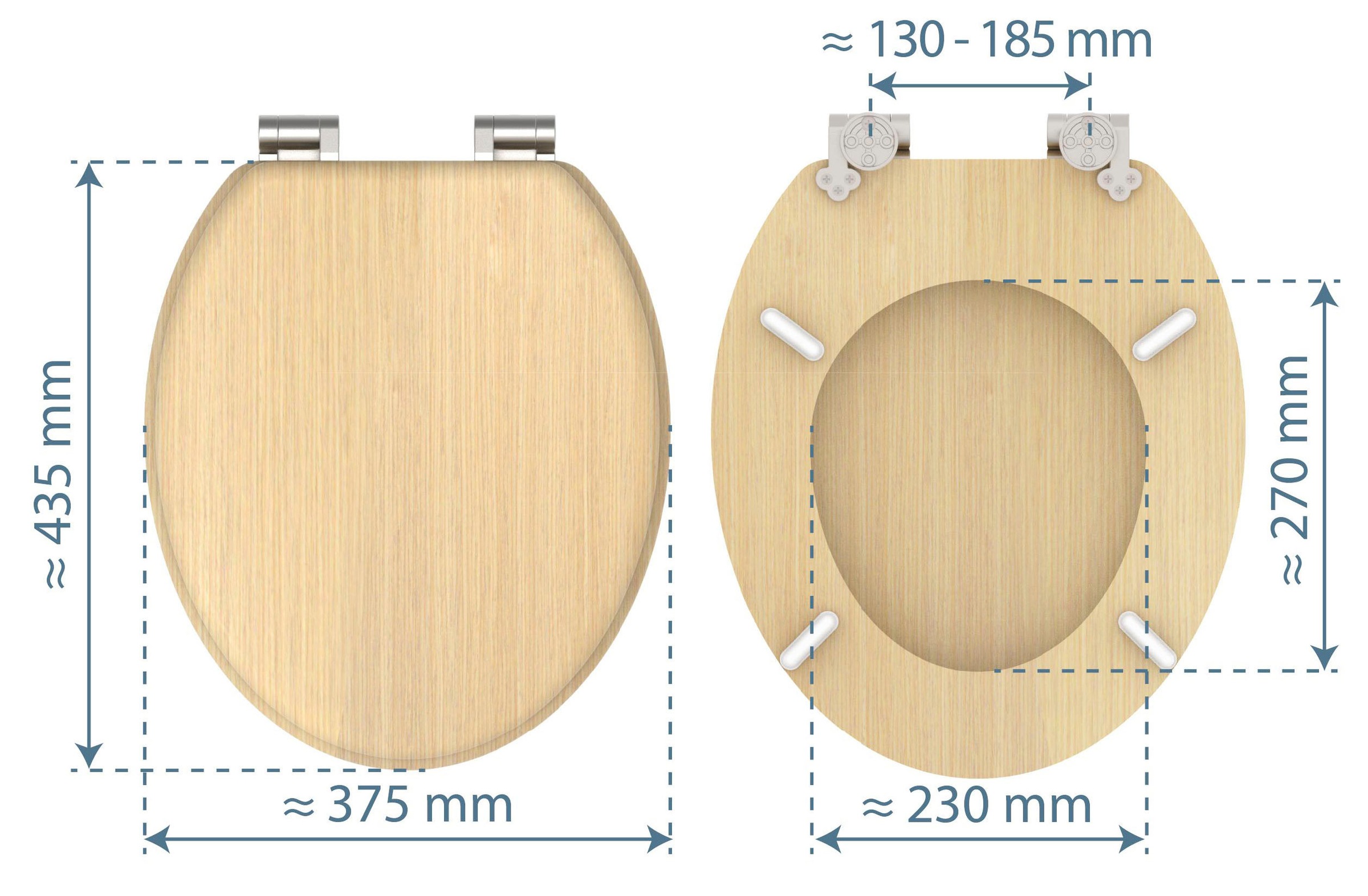 Schütte WC-Sitz »NATURAL WOOD«, Toilettendeckel, mit Absenkautomatik