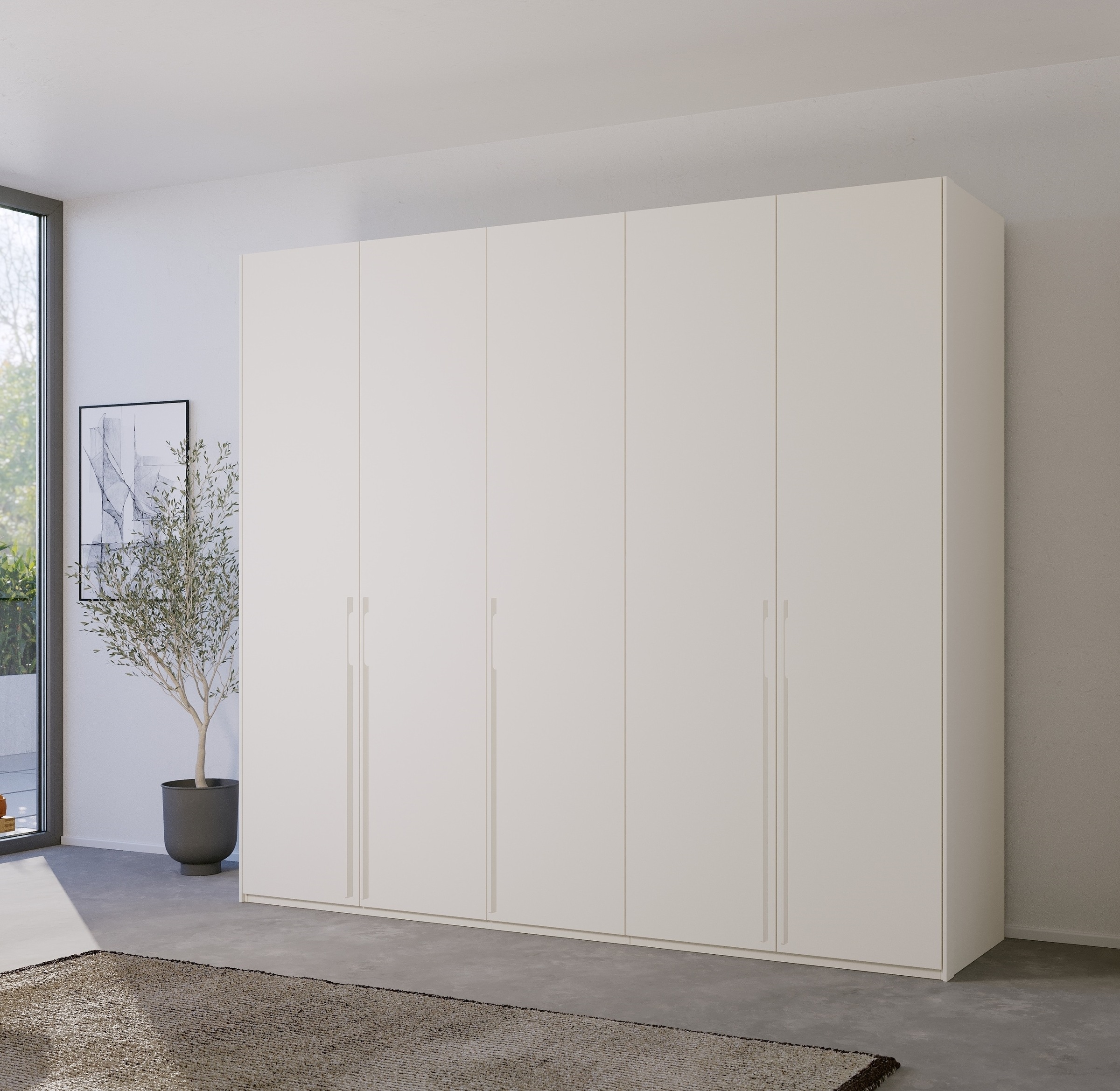 rauch Drehtürenschrank »Skat Pure«, mit eleganten Griffstangen und praktischer Innenausstattung