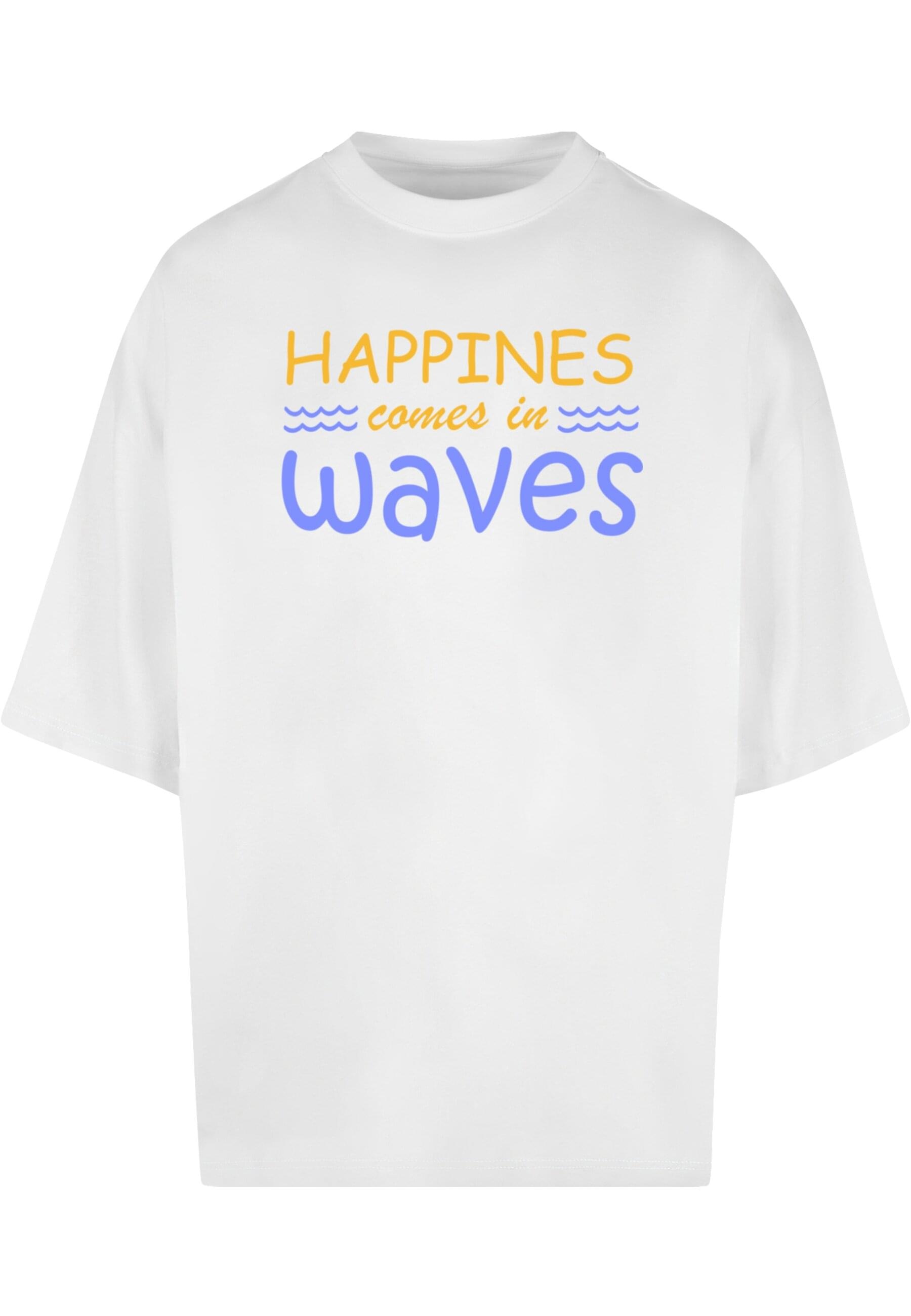 Merchcode T-Shirt »Merchcode Herren Summer - Happines comes in waves Huge Tee«, (1 tlg.)
