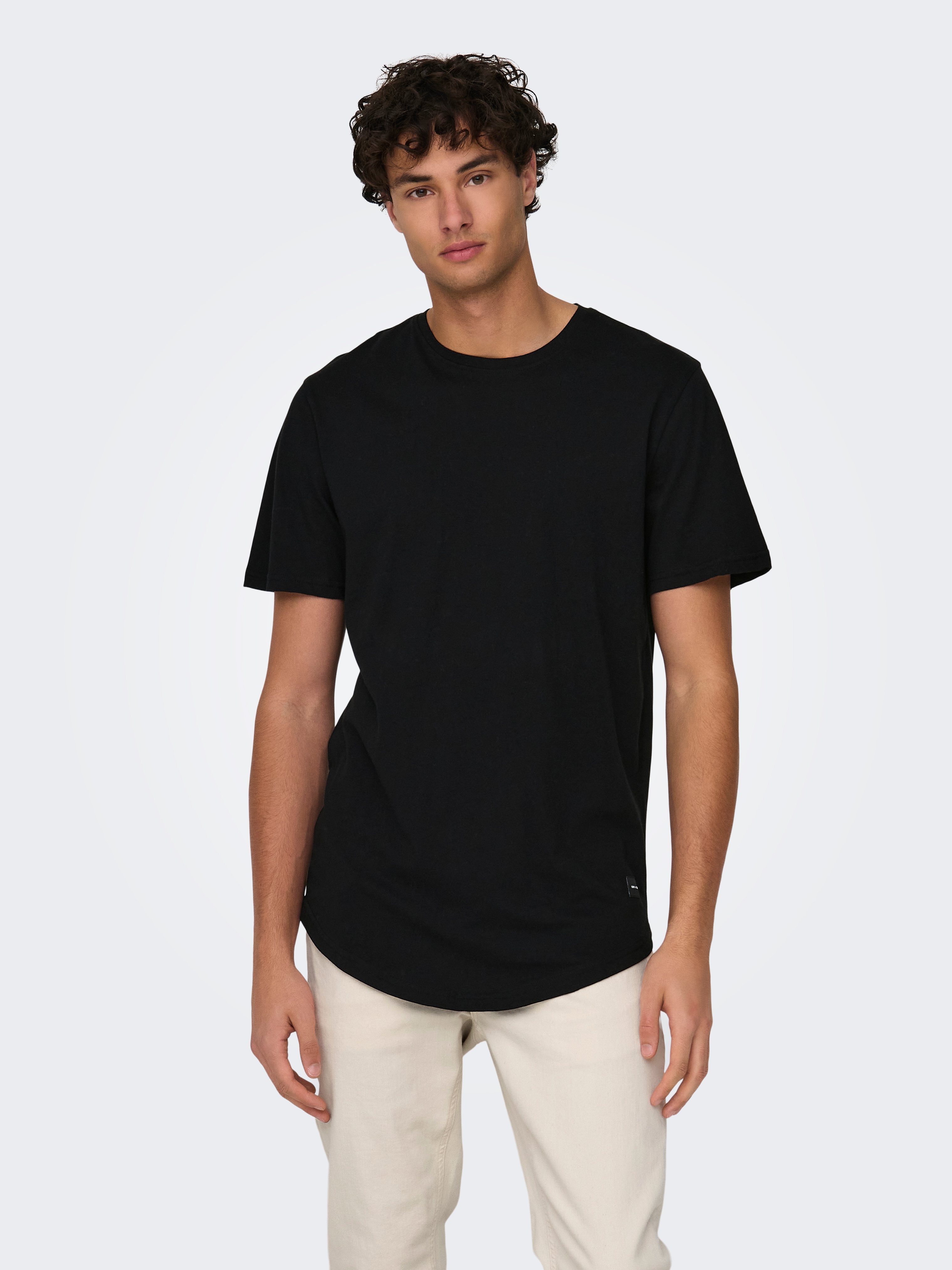 ONLY & SONS Rundhalsshirt "ONSMATT LONGY SS TEE NOOS"