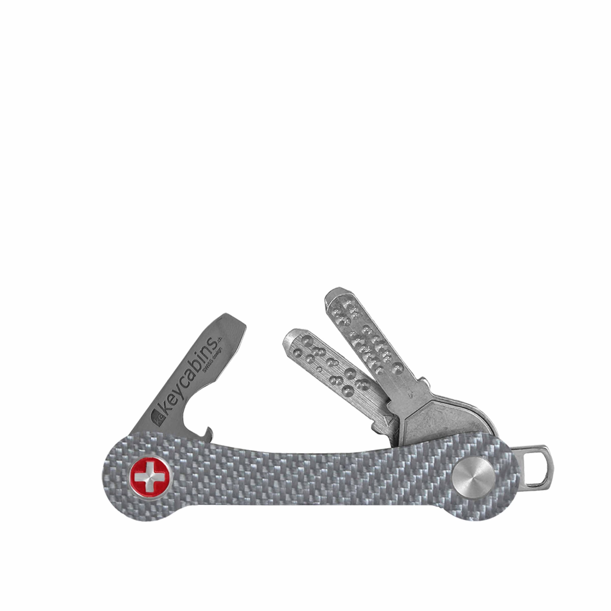 keycabins Schlüsselanhänger »Carbon«, SWISS Made