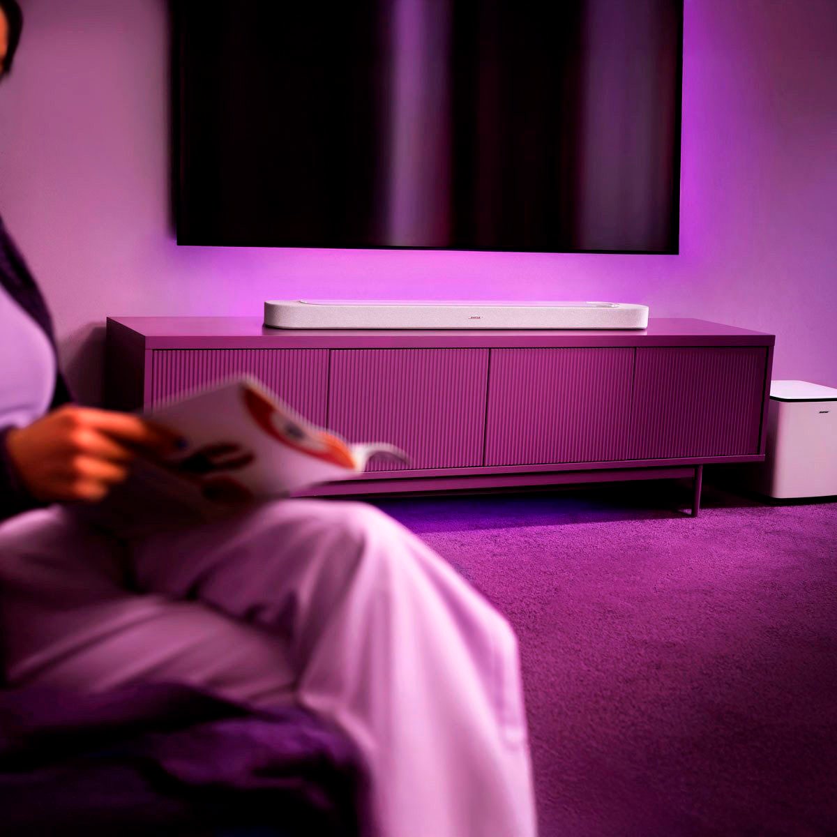 Bose Soundbar »Set: Lifestyle Ultra Soundbar + Lifestyle Ultra Subwoofer« 5.1.2 (Bluetooth | WLAN (WiFi) 360°-Sound | App-Steuerung | Multiroom | Sprachsteuerung )