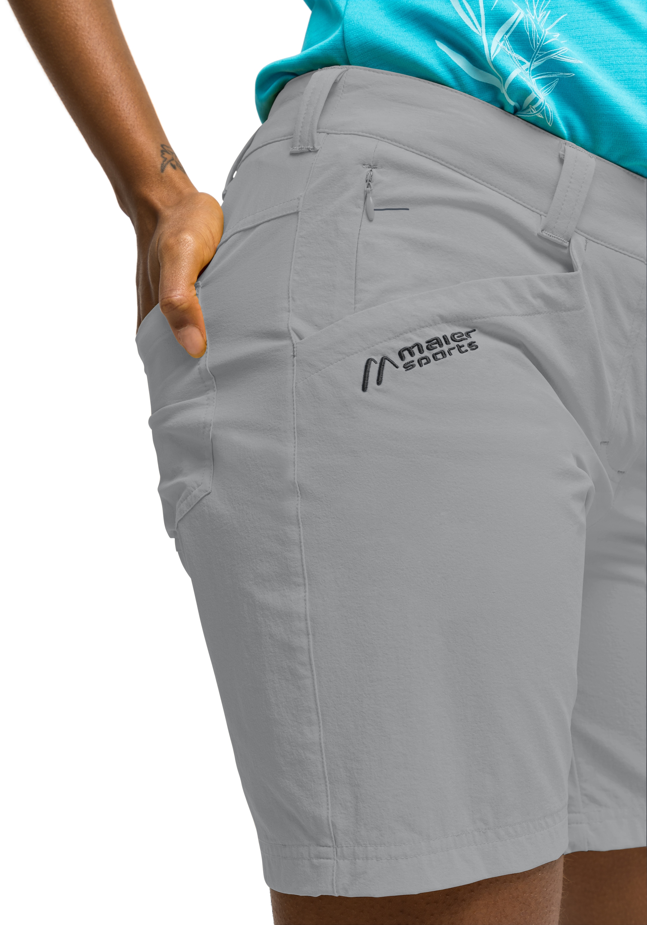 Maier Sports Funktionsshorts »Lulaka Shorts«, Damen Shorts, kurze Wanderhose, Outdoorhose mit 4 Taschen, Regular Fit