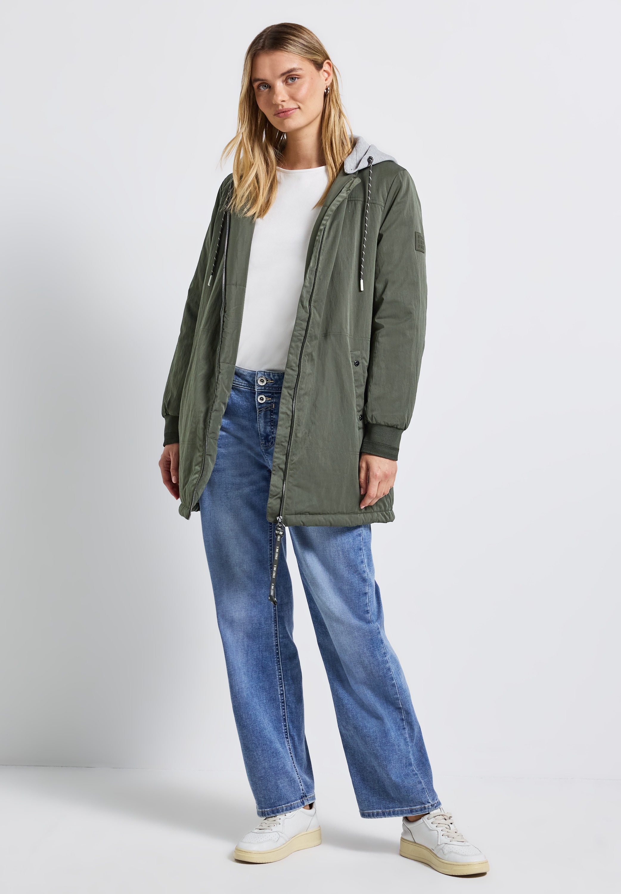 STREET ONE Blouson, mit Kapuze, mit Kapuze mit Tunnelzugband