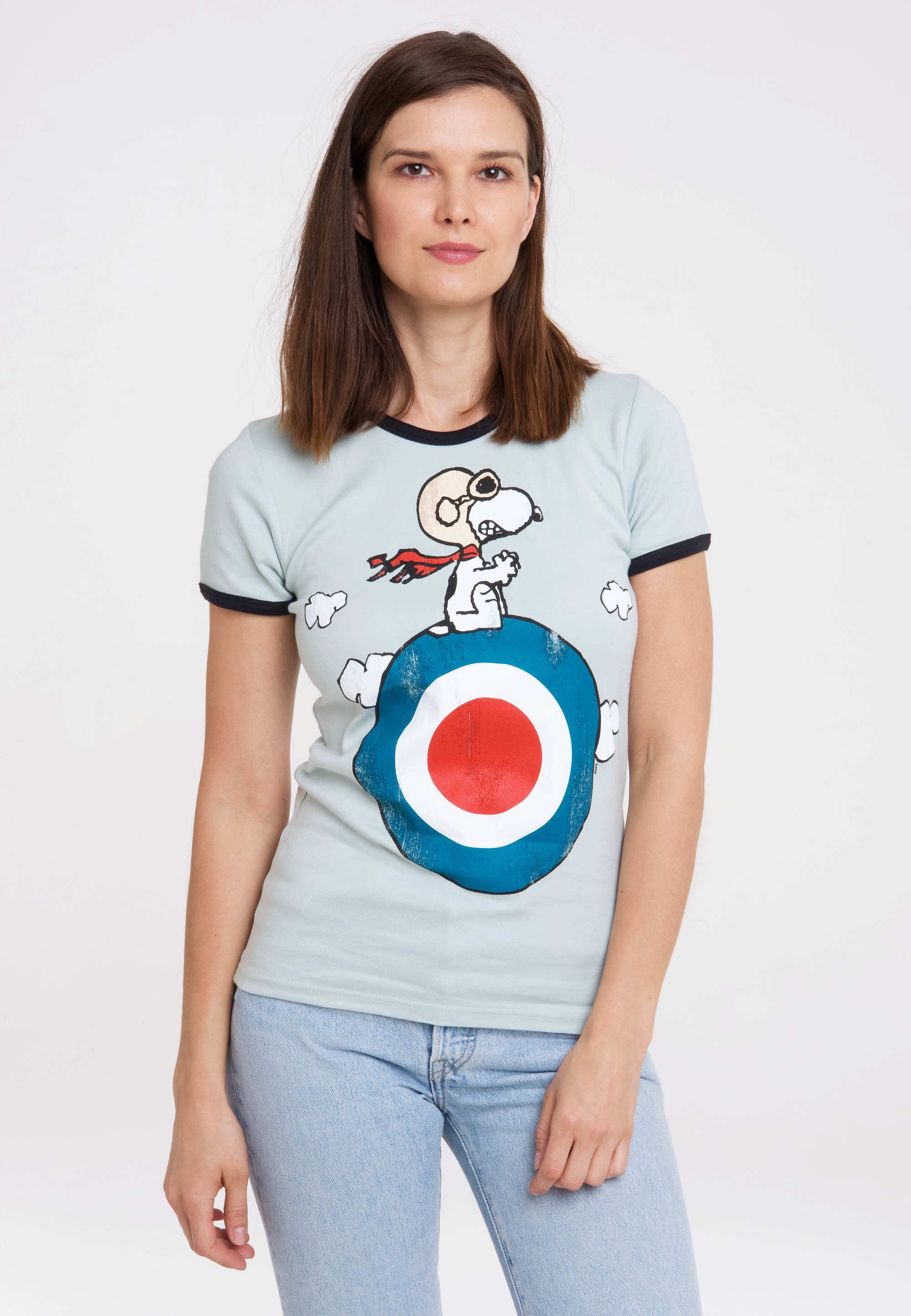 LOGOSHIRT T-Shirt »Peanuts | lizenziertem für Snoopy«, - Print mit kaufen BAUR
