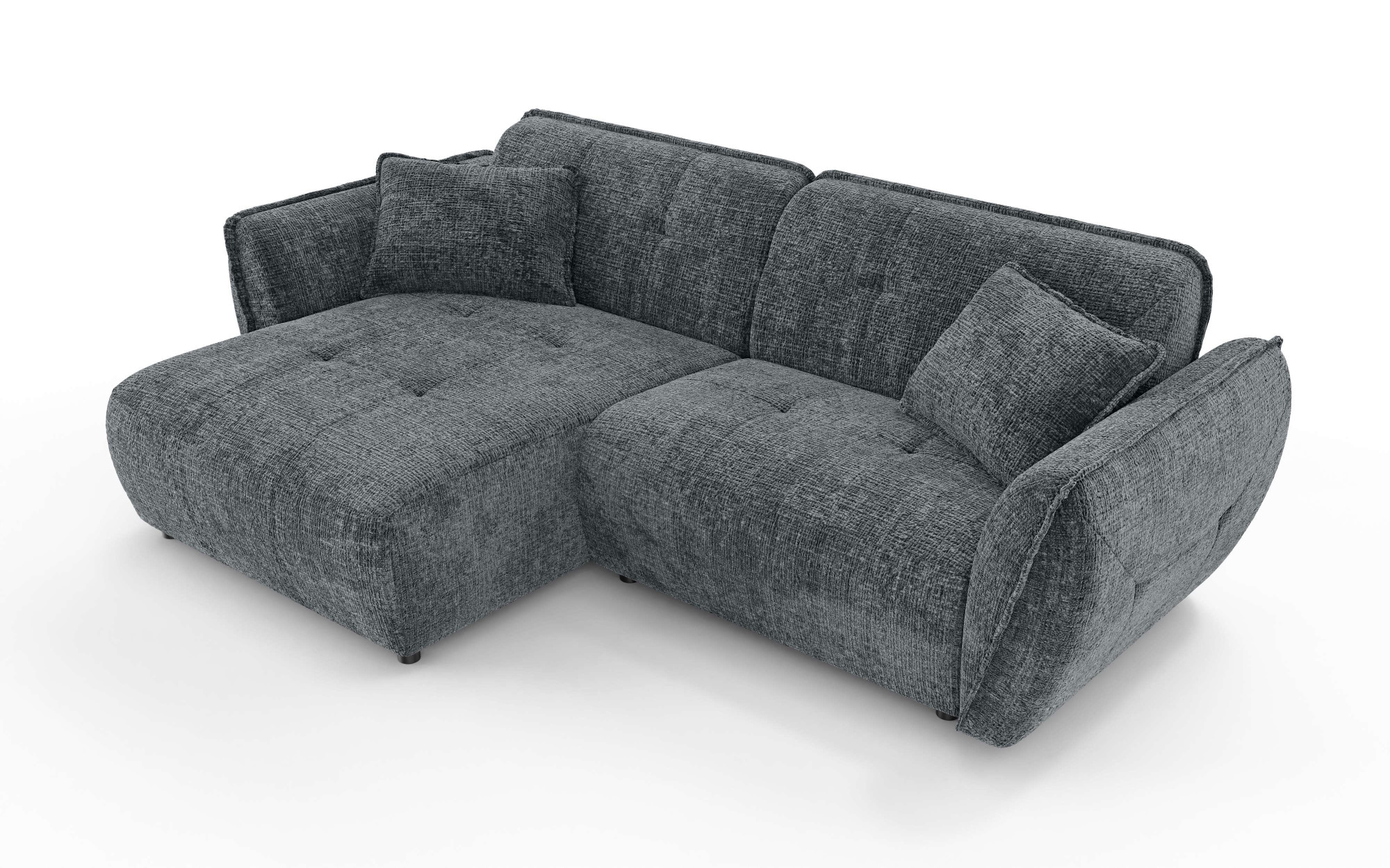 Home affaire Ecksofa "MIRELDA L-Form mit Steppungen, Recamiere rechts/links günstig online kaufen