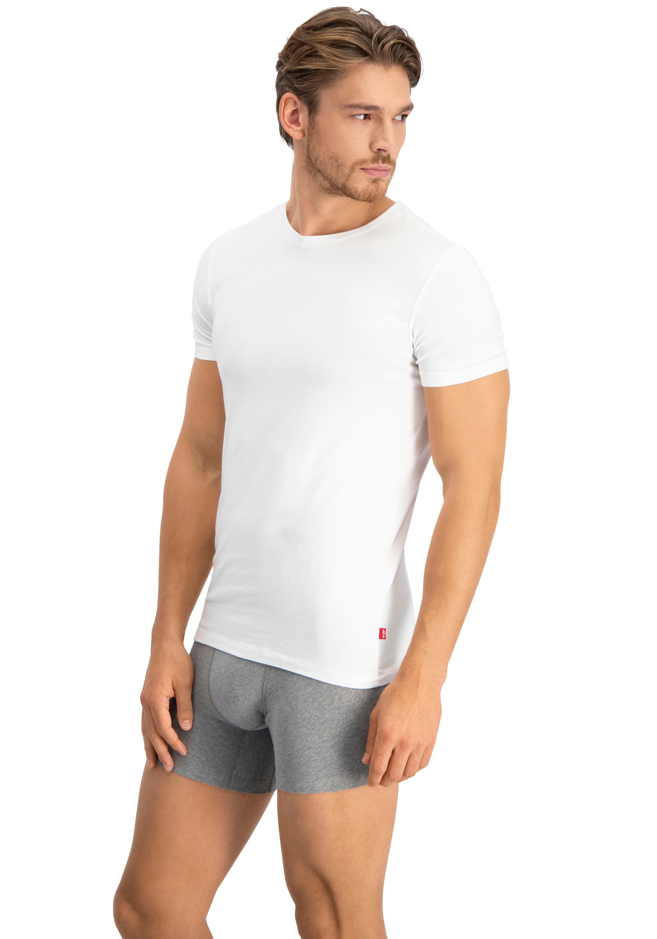 Thumbnail - Levis T-Shirt Packung, 2er-Pack, Rundhalsausschnitt, Kurzarm, Cotton-Mix, elastisch