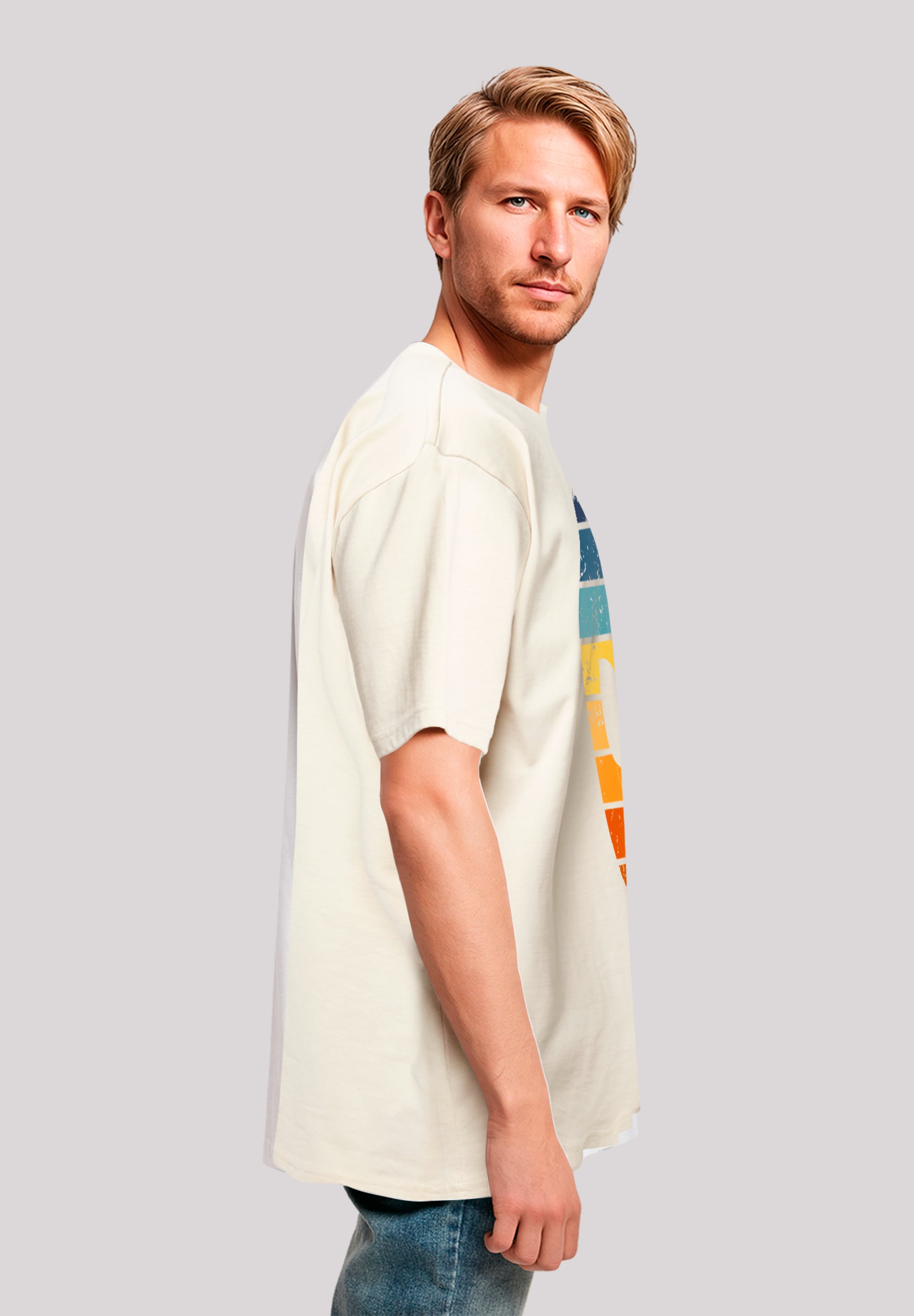 F4NT4STIC T-Shirt »Alien Sonnenuntergang Retro«, Premium Qualität