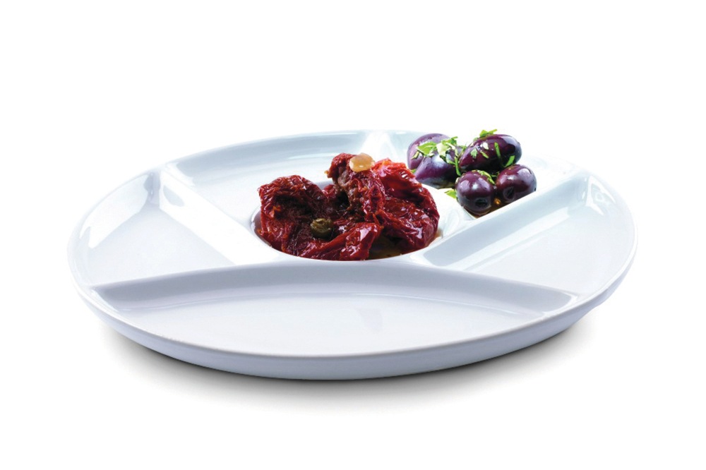 MÄSER Fondueteller »Fondueteller Set, aus Porzellan, Ø 21,5 cm«, (Set, 6 St.), Geschirr-Set, Teller-Set