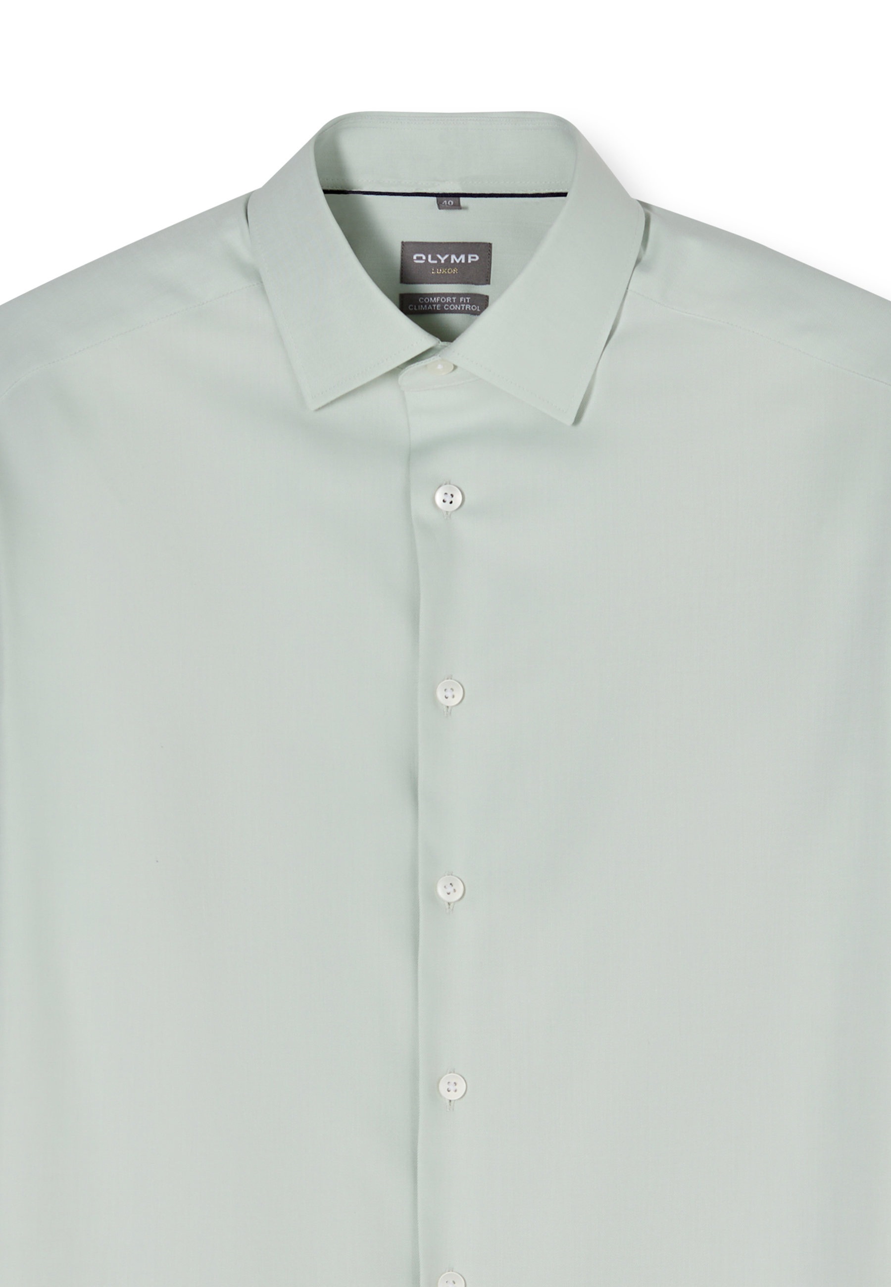 Businesshemd OLYMP "OLYMP Luxor 24/Seven, comfort fit, New Kent", Herren, Gr. 40, Normaler Arm, limone, 64% Baumwolle, 27% Polyester, 9% Elasthan, Hemden 2