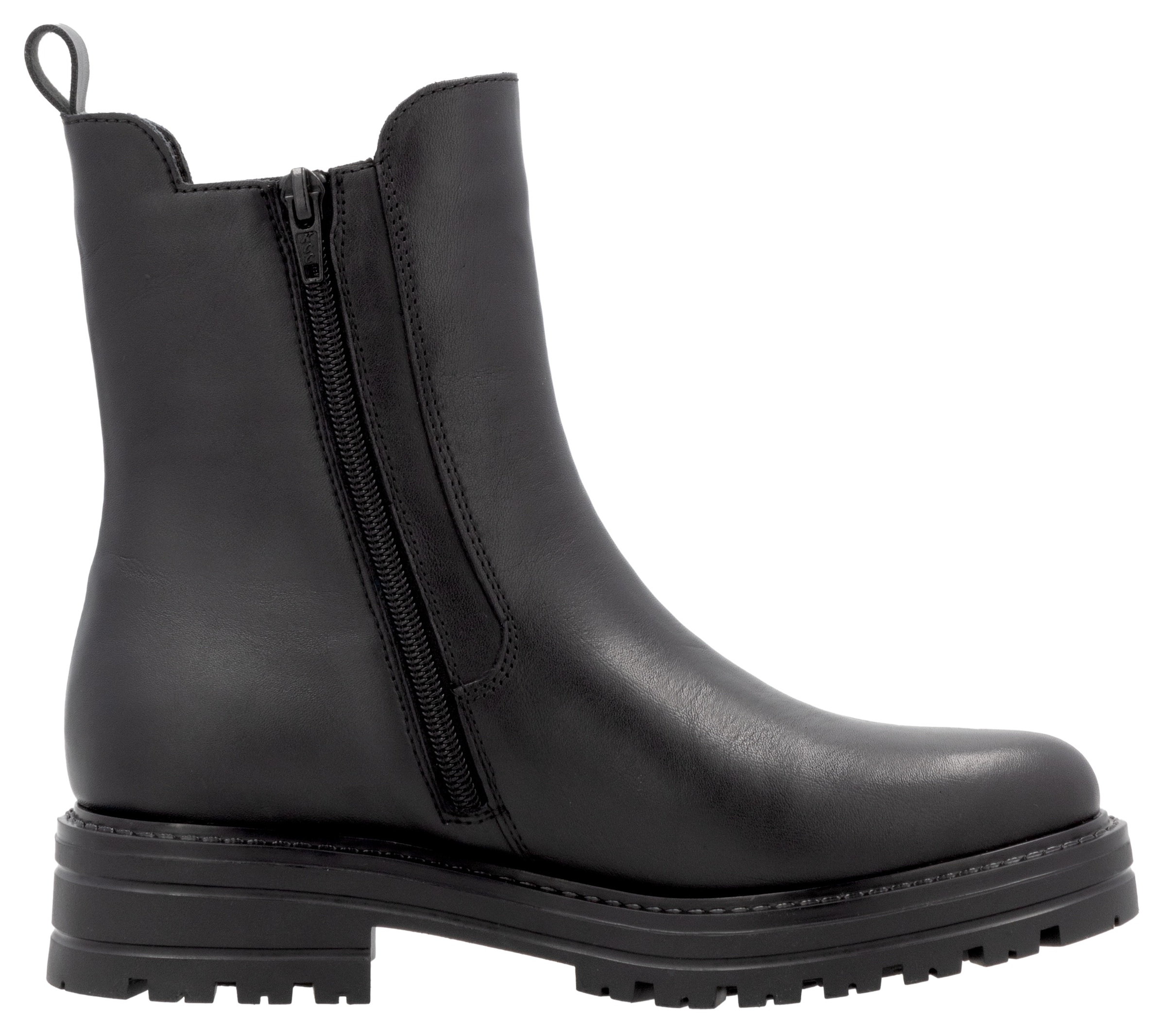 Remonte Chelseaboots, Blockabsatz, Boots, Stiefelette mit Besatz in Leo-Optik