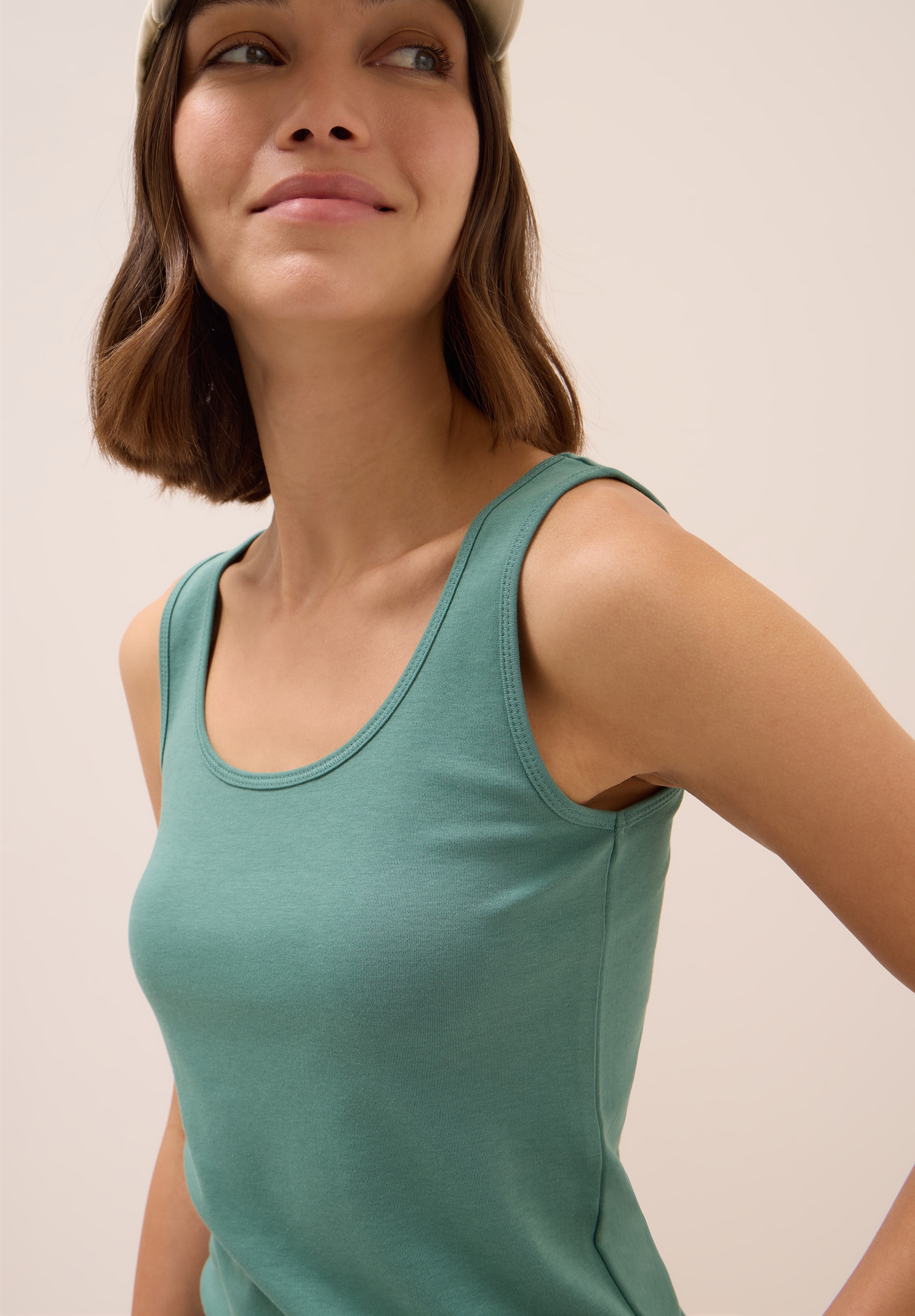 Cecil Shirttop »Style Linda«, in Unifarbe