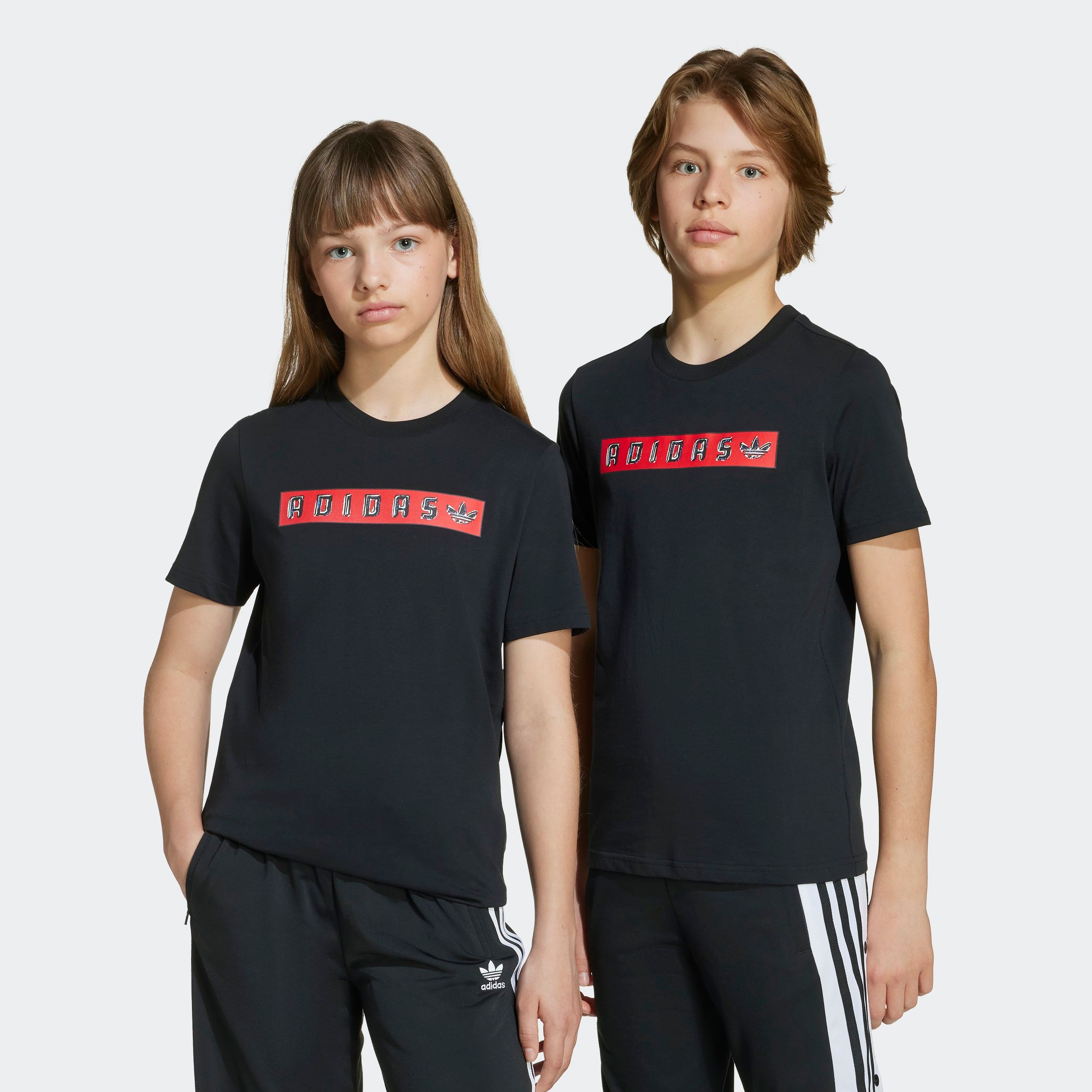 adidas Originals T-Shirt "GRAPHIC KIDS" sportlicher Stil, Rundhalsausschnitt, aus Baumwolle