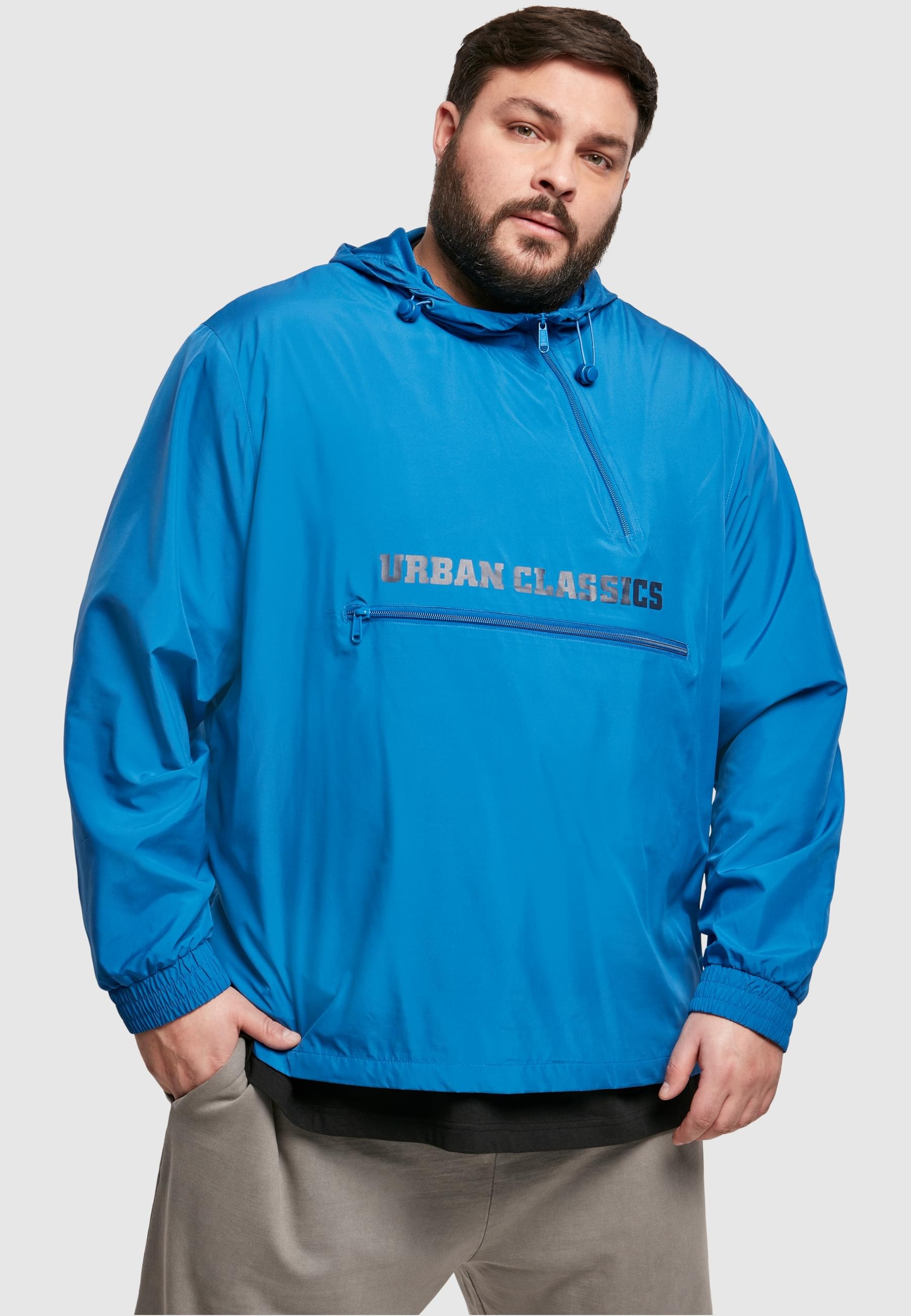 URBAN CLASSICS Allwetterjacke »Urban Classics Herren Commuter Pull Over Jacket«, (1 St.), mit Kapuze