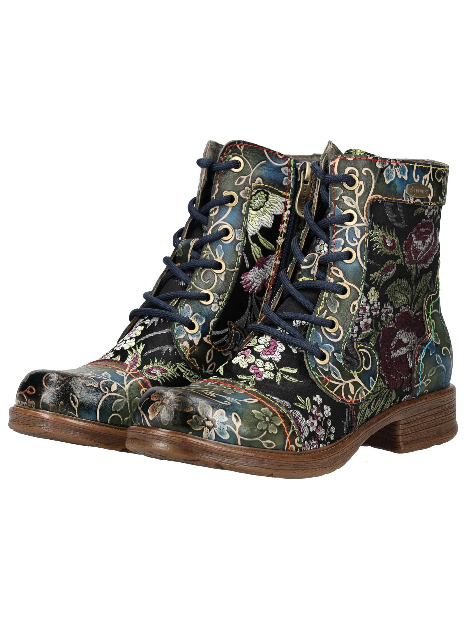 LAURA VITA Schnürstiefelette »LAURA VITA Stiefelette Leder/Textil«