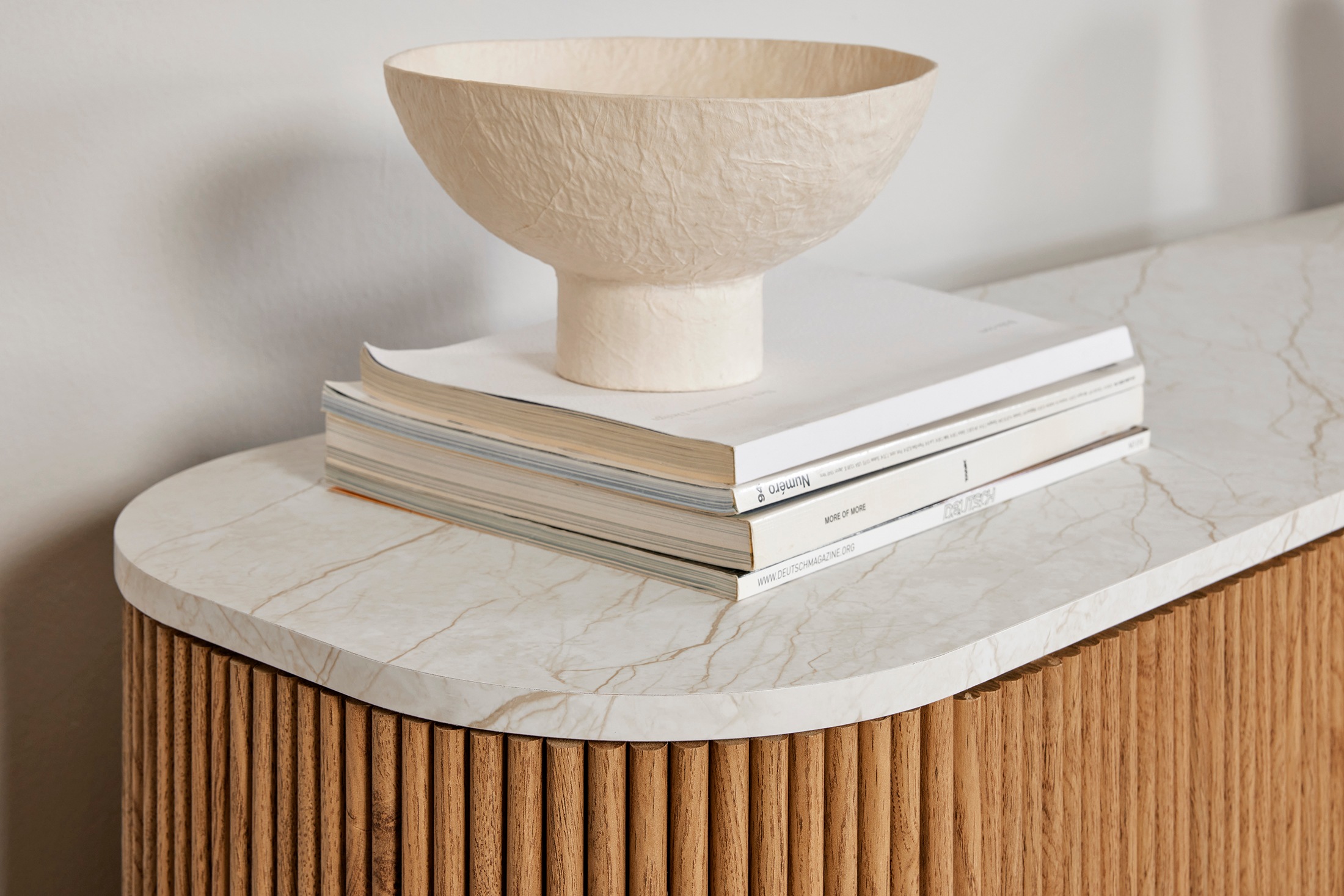 Jahnke Sideboard »STRING SB 160«, (1 St.), Sideboard, 4-türig, Marmor-Look, Breite 159,5 cm