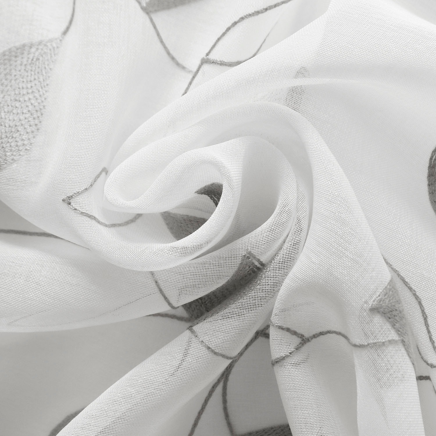 Thumbnail - Gerster Gardine "Orella" Ösen 1 Stk. tlg. Ösenpanneau bestickt