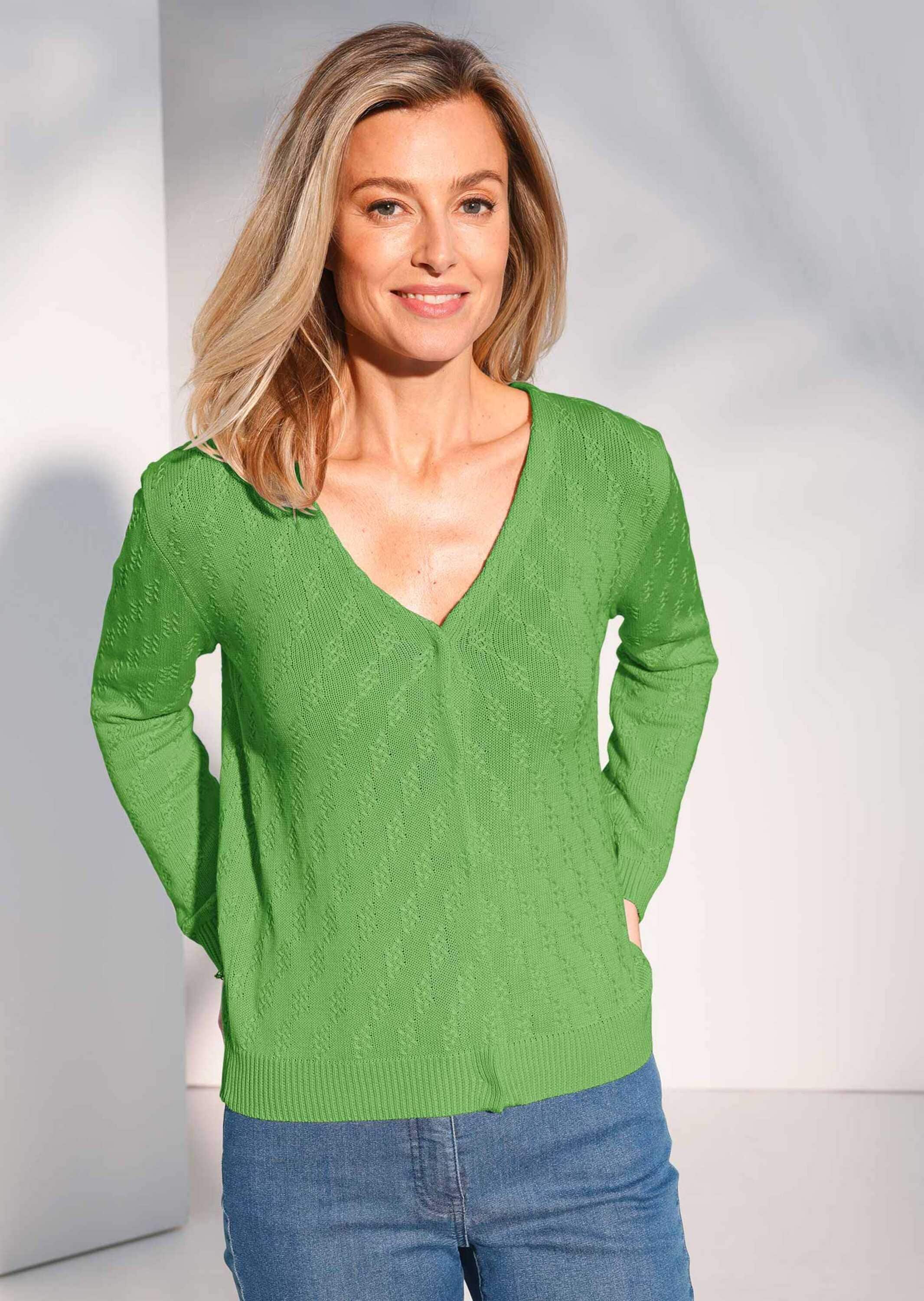 GOLDNER Strickjacke »Kurzgröße Cardigan«