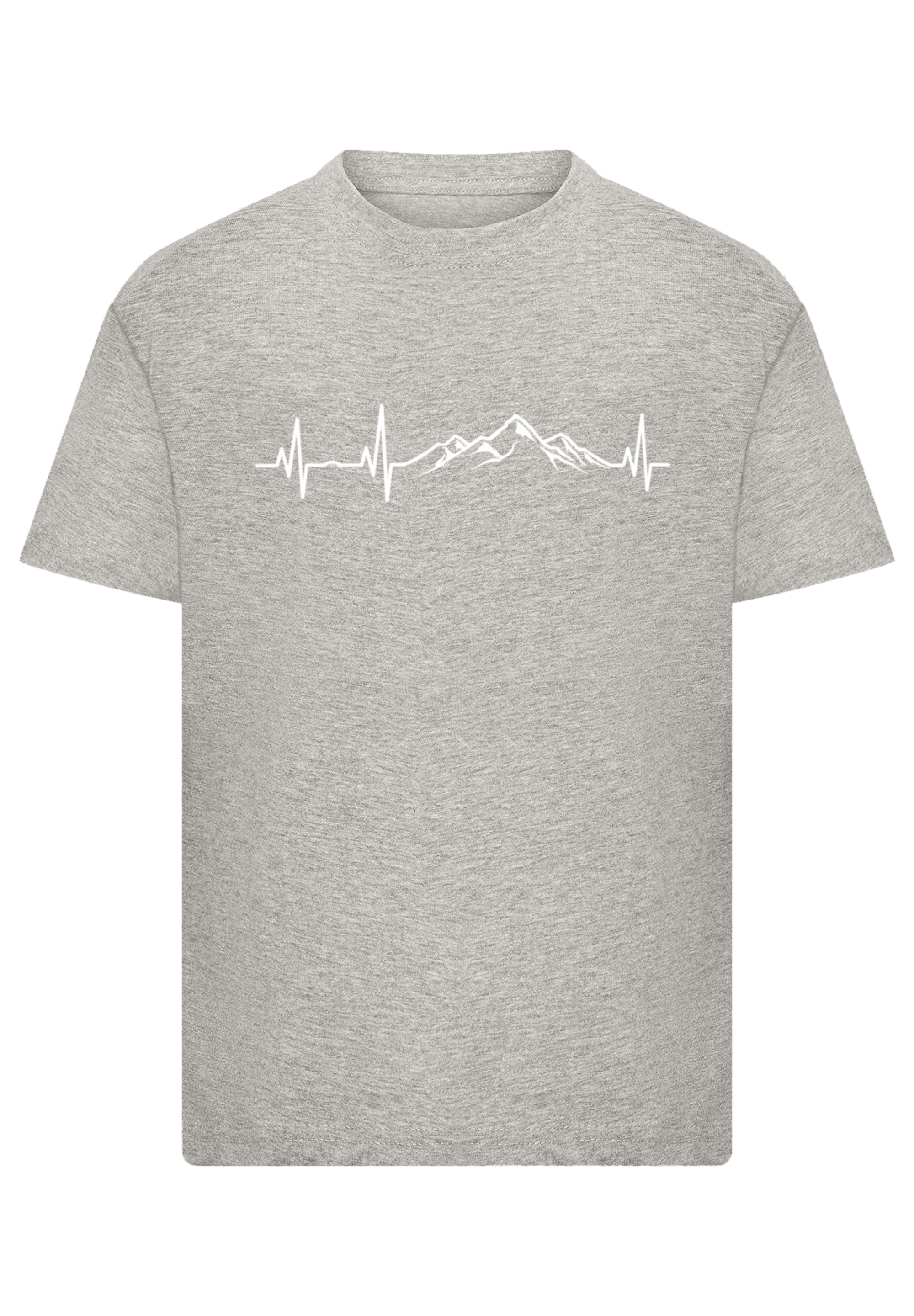 F4NT4STIC T-Shirt »Herzschlag Berge Wandern«, Premium Qualität