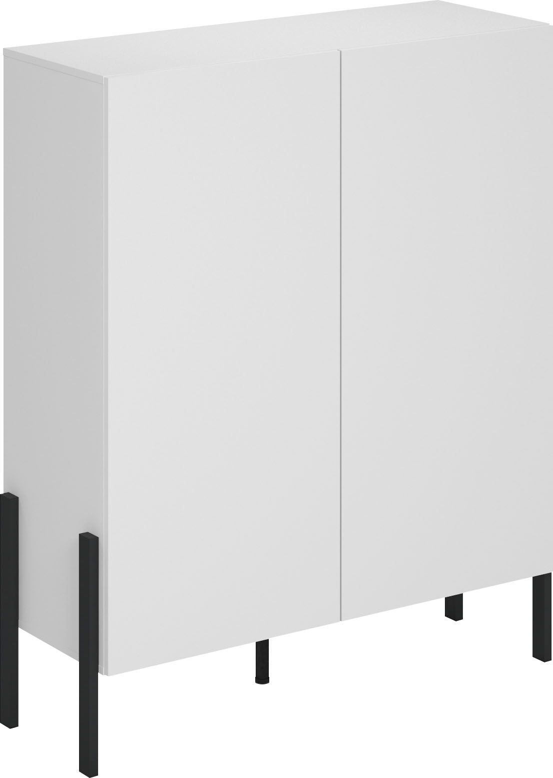 INOSIGN Kommode "Jukon, Breite 110 cm, moderne grifflose Hochschrank, 2Türen", Highboard mit viel Stauraum, push-to-open