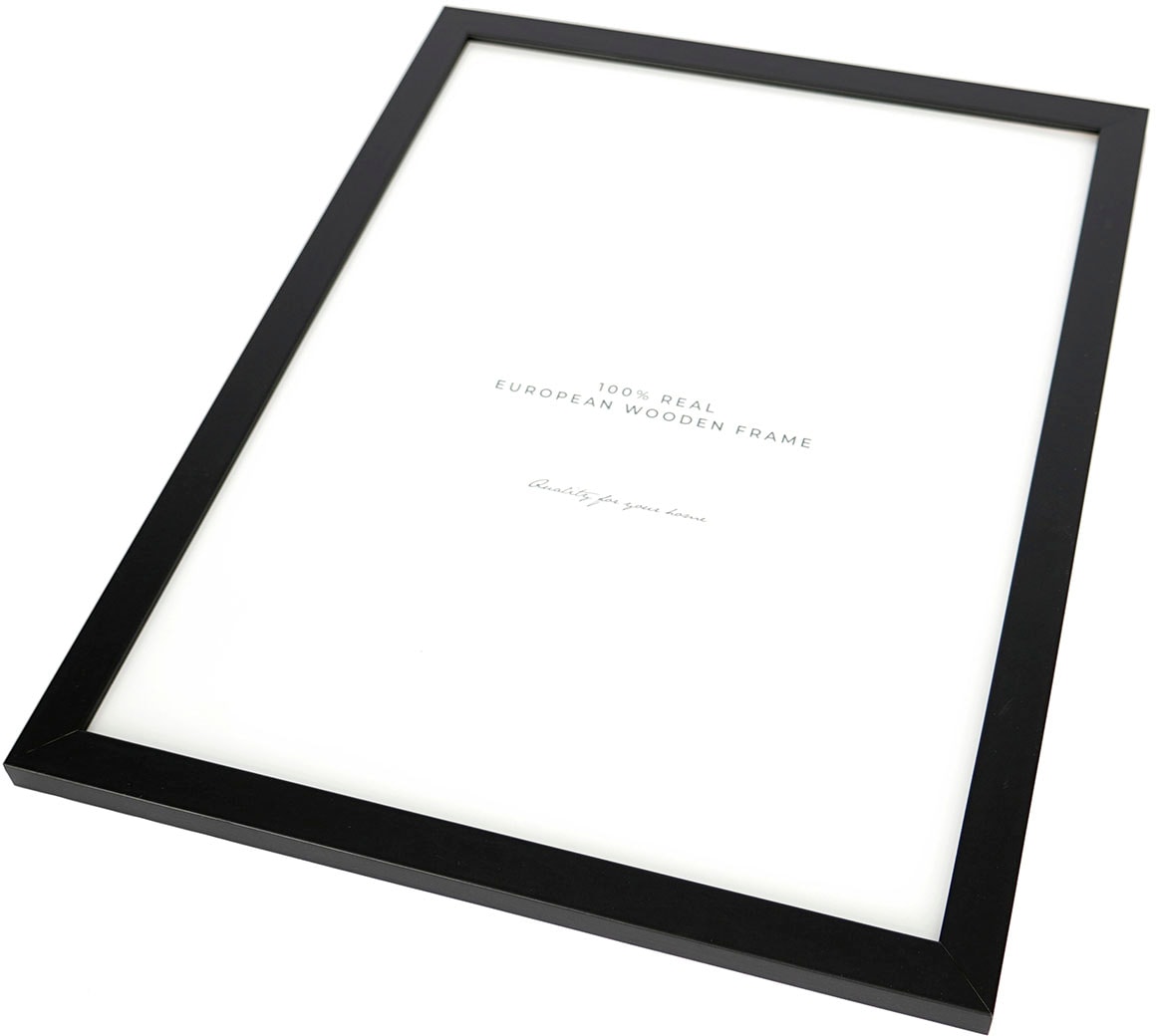 queence Bild »Set Heidl«, Abstrakt-Regenbogen-Pflanzen-Pflanzenbilder, (1 St.), HD Premium Poster-Druck inkl. Holzrahmen - 2er Set