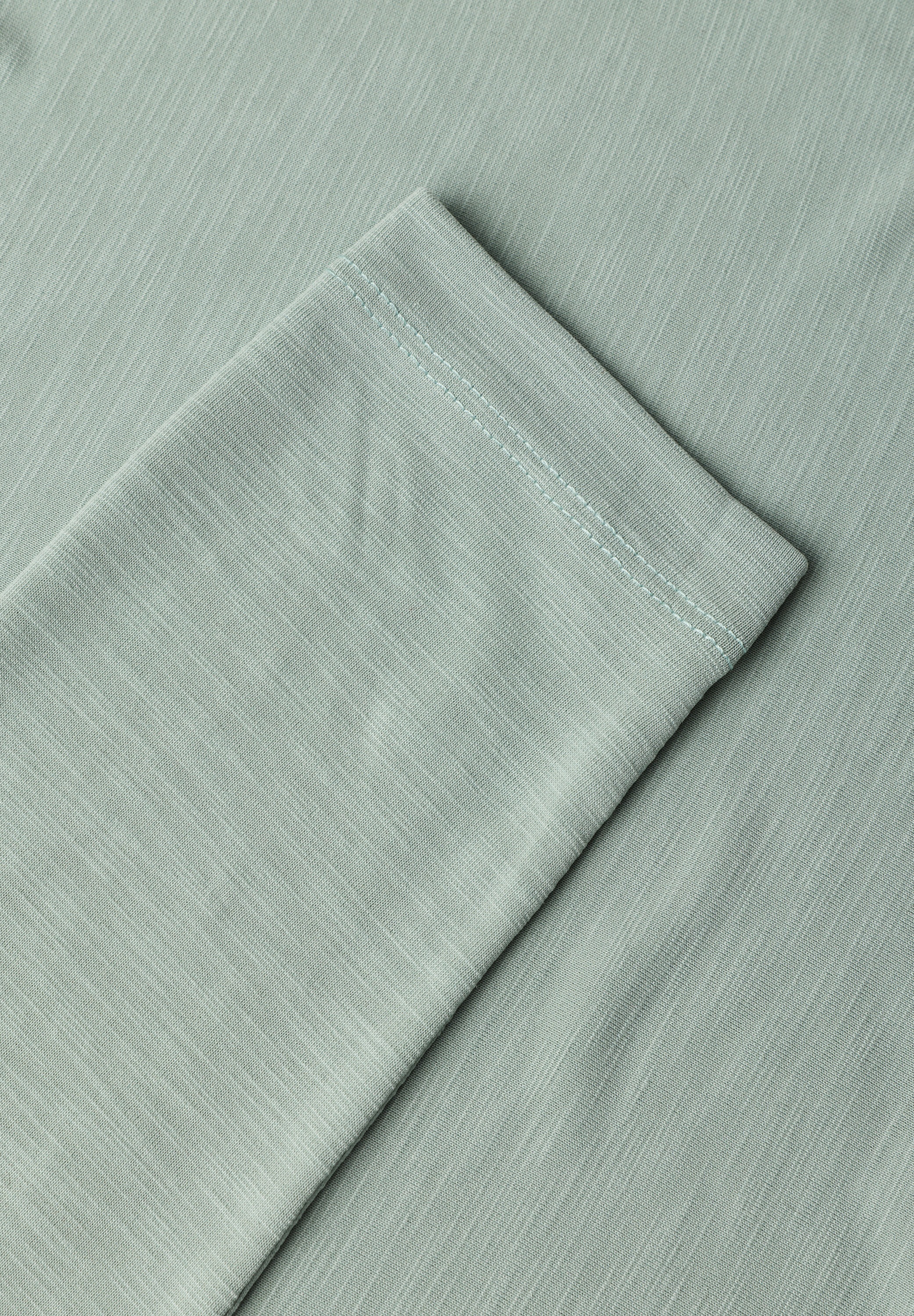 STREET ONE Langarmshirt mit Wasserfallausschnitt