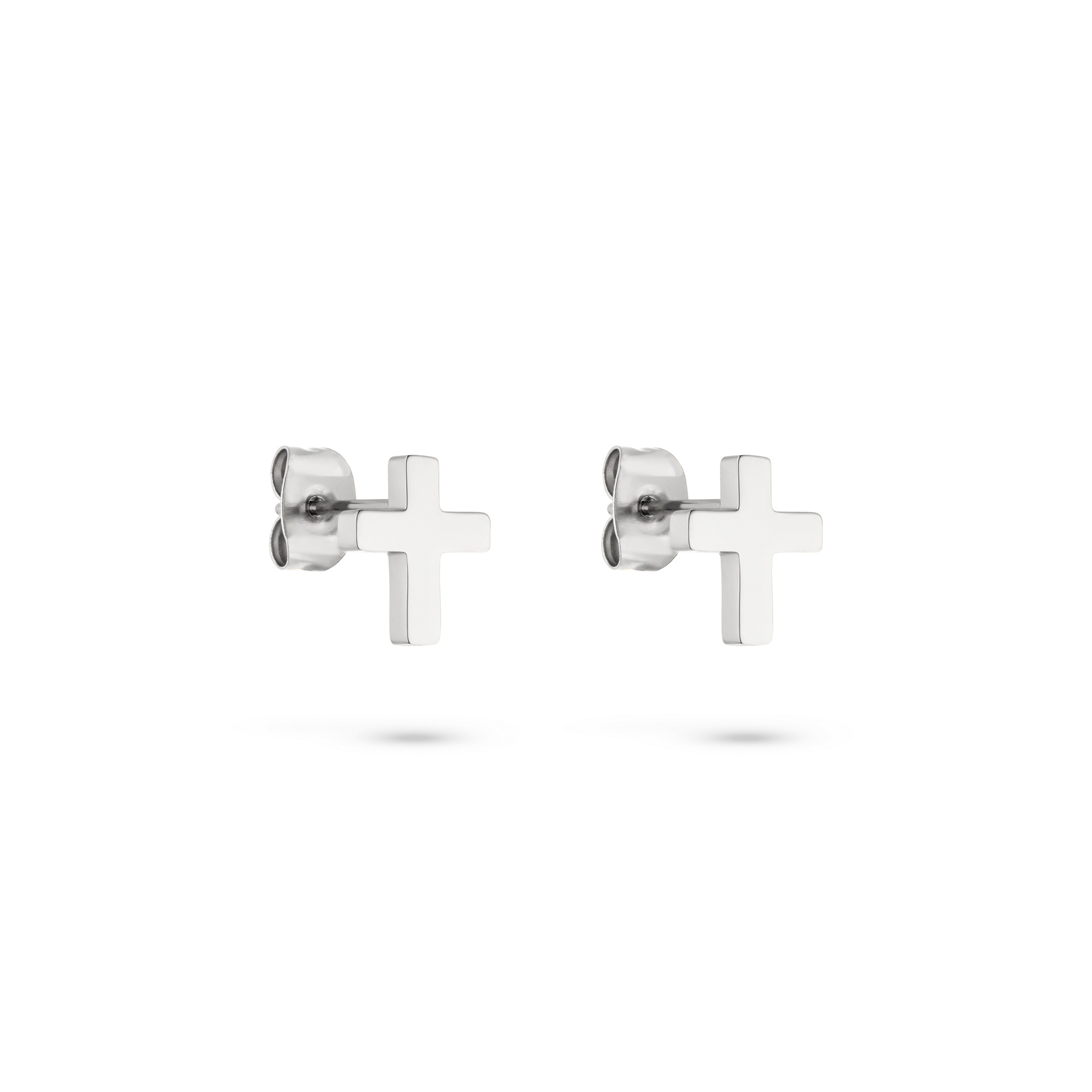 s.Oliver Paar Ohrstecker »Modern Cross, Kreuz-Optik«