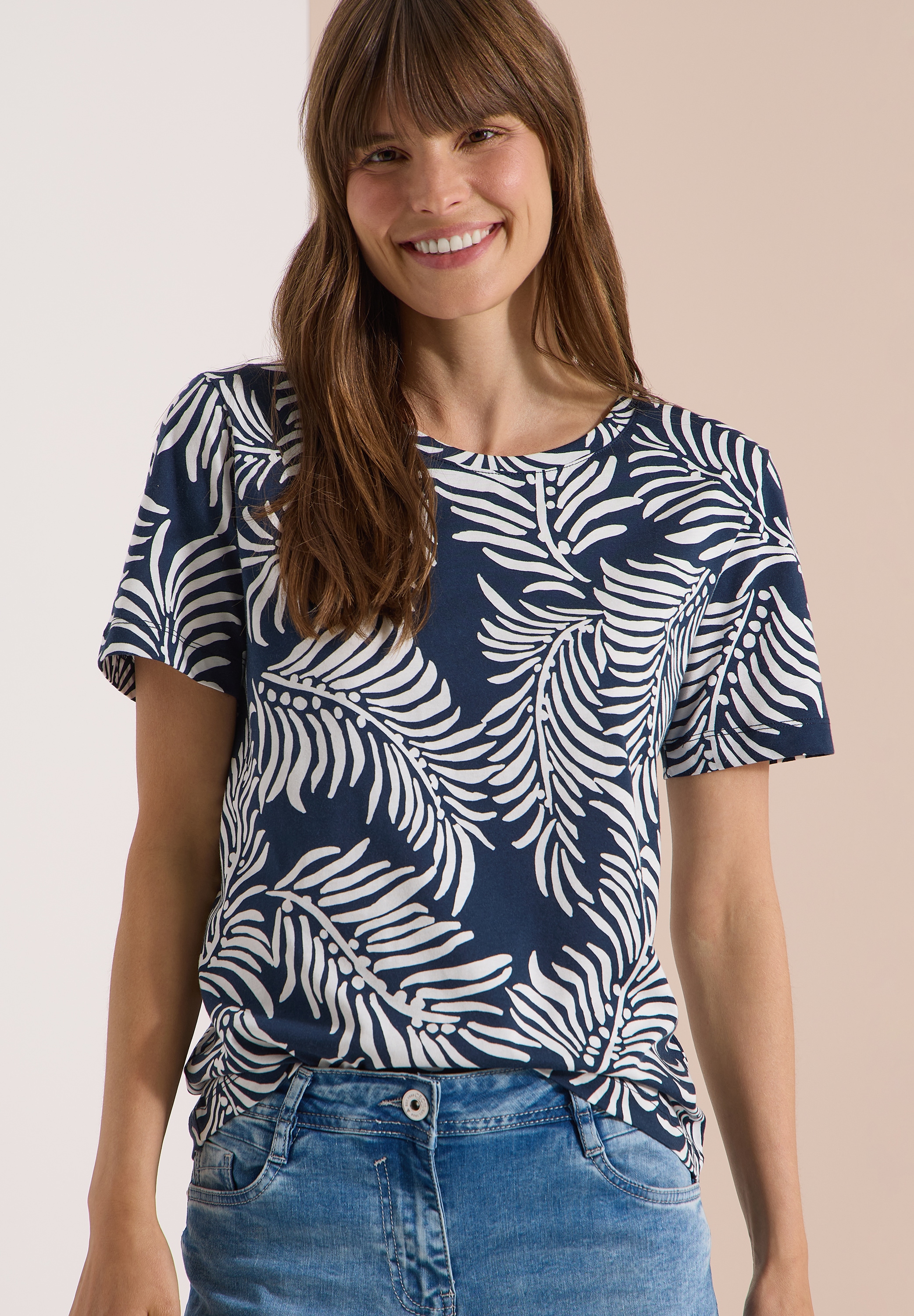 Cecil T-Shirt mit allover Print