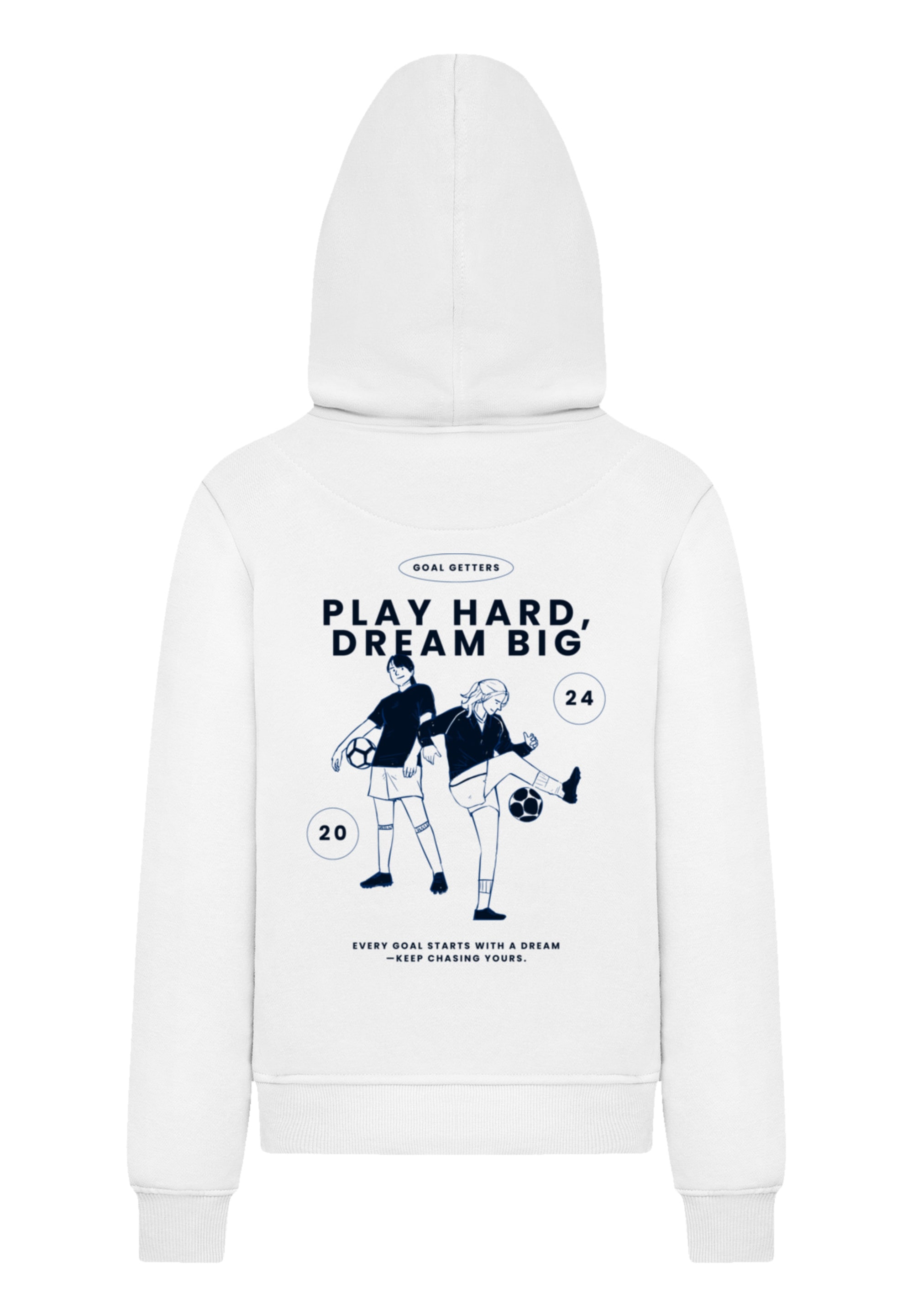 F4NT4STIC Kapuzenpullover »Play Hard Dream Big Goal Getters Edition«, Premium Qualität