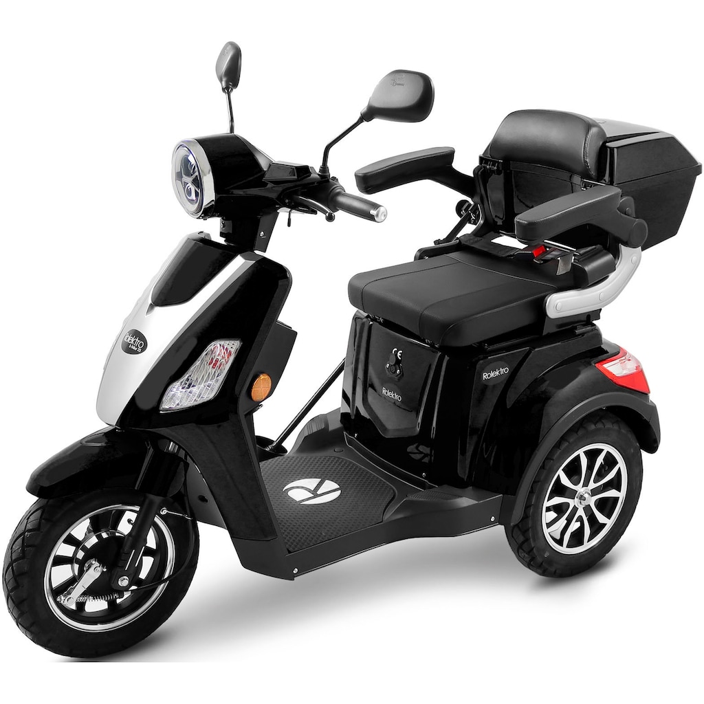 Rolektro Elektromobil »Rolektro E-Trike 25 V.3, Lithium Akku«, 1000 W, 25 km/h, (mit Topcase)